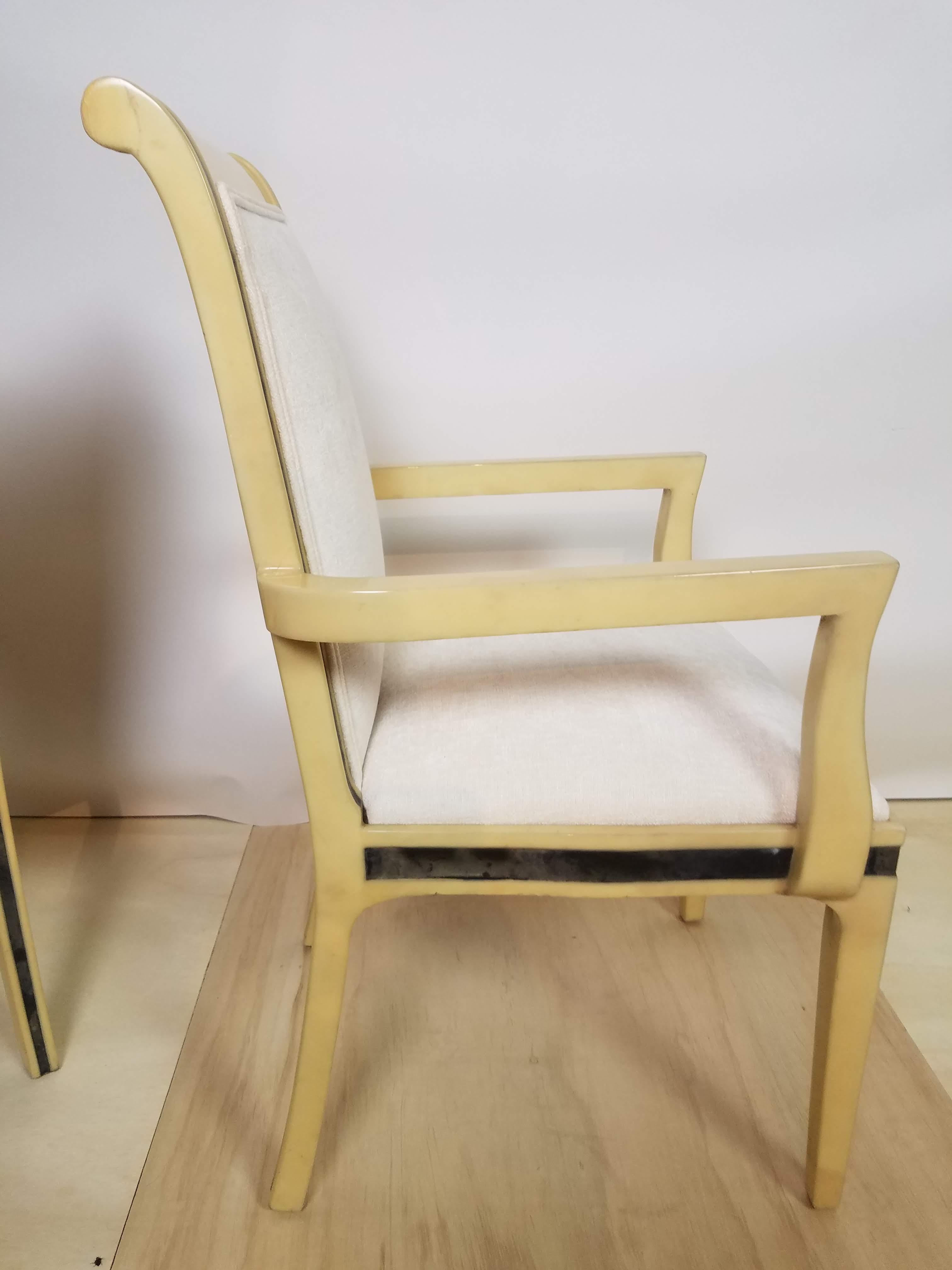 Six chaises de salle à manger en peau de chèvre Enrique Garcel Columbia 1970s en vente 7