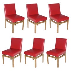 Vintage Six Far East Dining Chairs by Michael Taylor for Baker