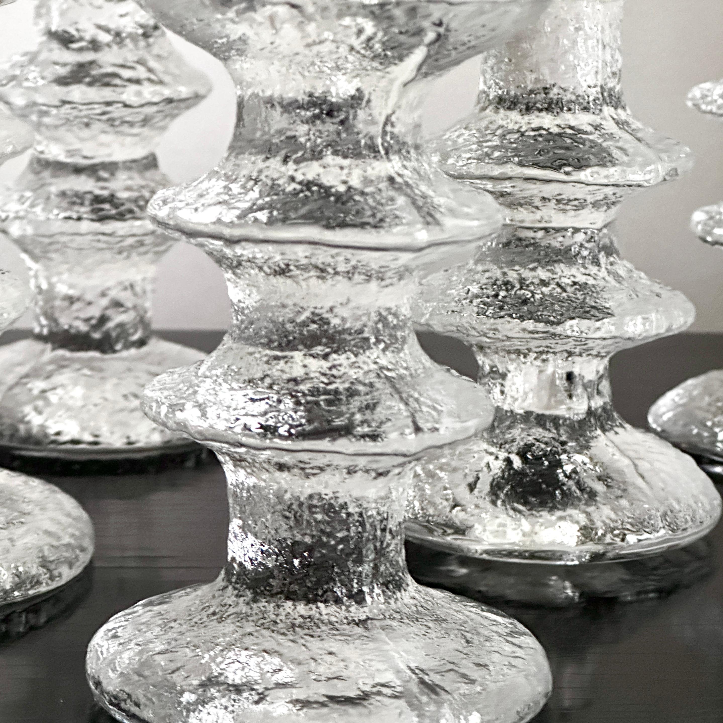 Six chandeliers Festivo à deux anneaux, designs de Timo Sarpaneva pour Iittala en vente 1