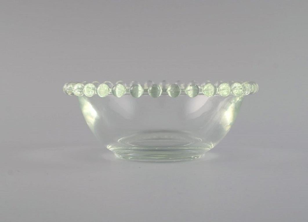 Six Finger Bowls in Clear Art Glass, France, Mid-20th Century In Excellent Condition For Sale In Copenhagen, DK