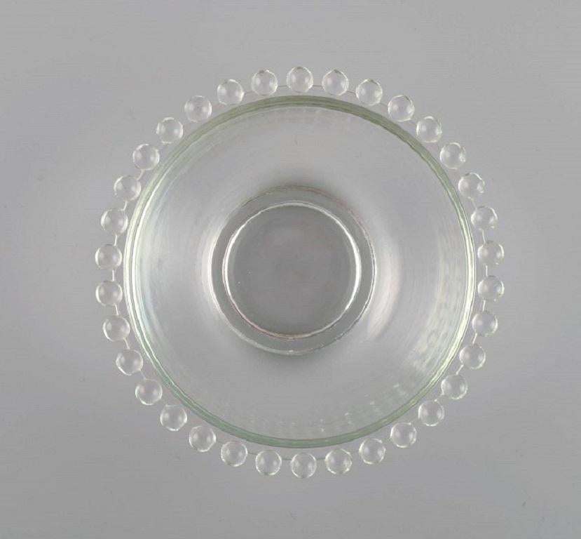 Six Finger Bowls in Clear Art Glass, France, Mid-20th Century For Sale 1