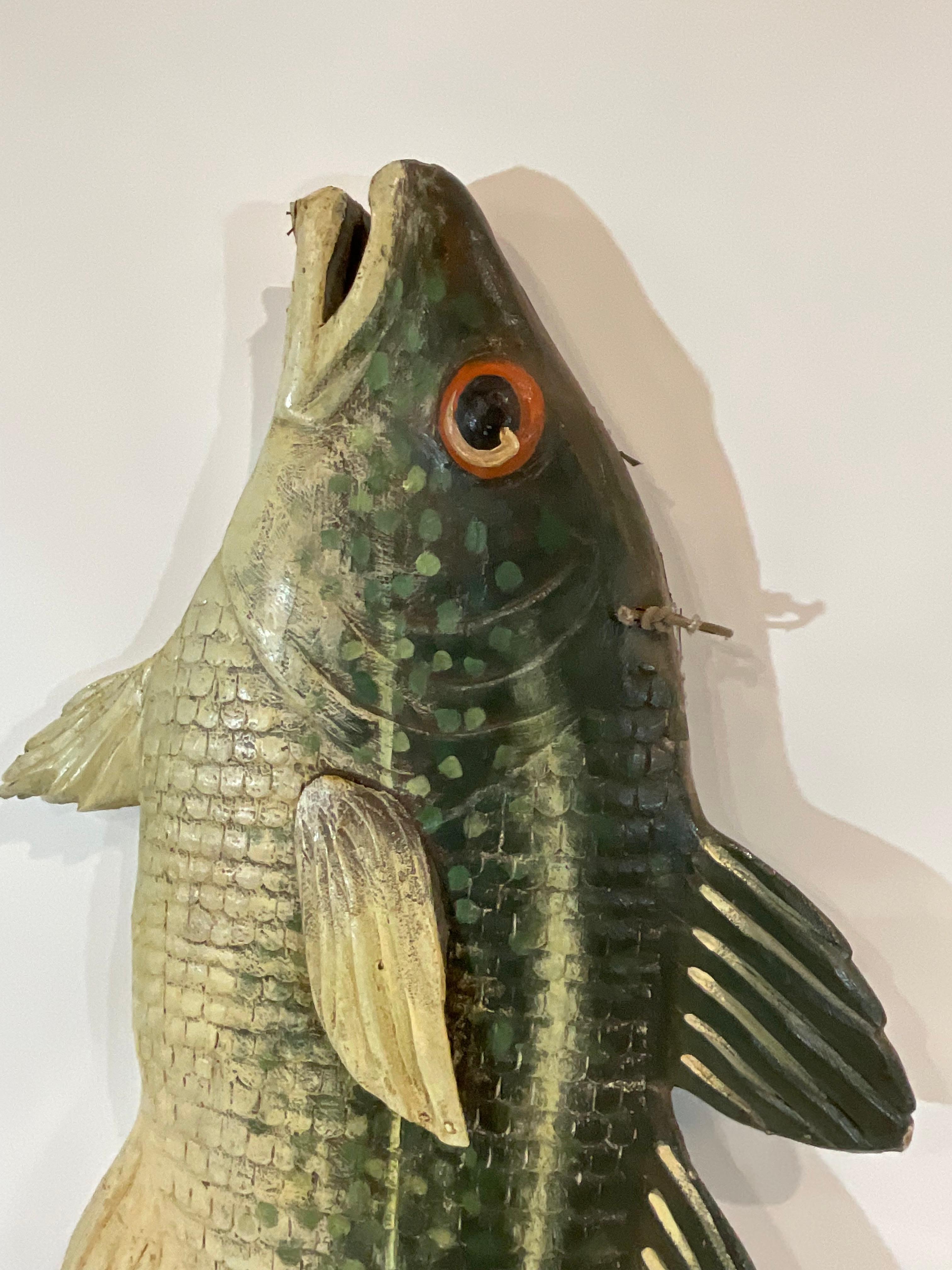 Six Foot Carved Fish from England For Sale 5