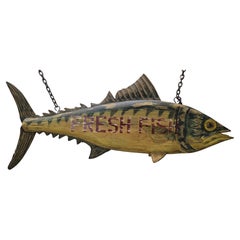 Six Foot Carved Fish Trade Sign