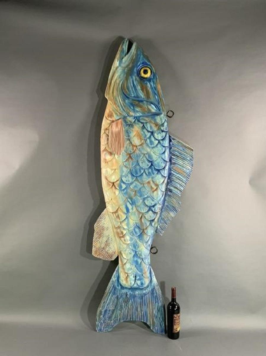 carved fish art