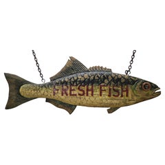 Panneau commercial Fresh Fish de six pieds
