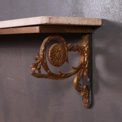 Six Foot Long Marble Top Console Table