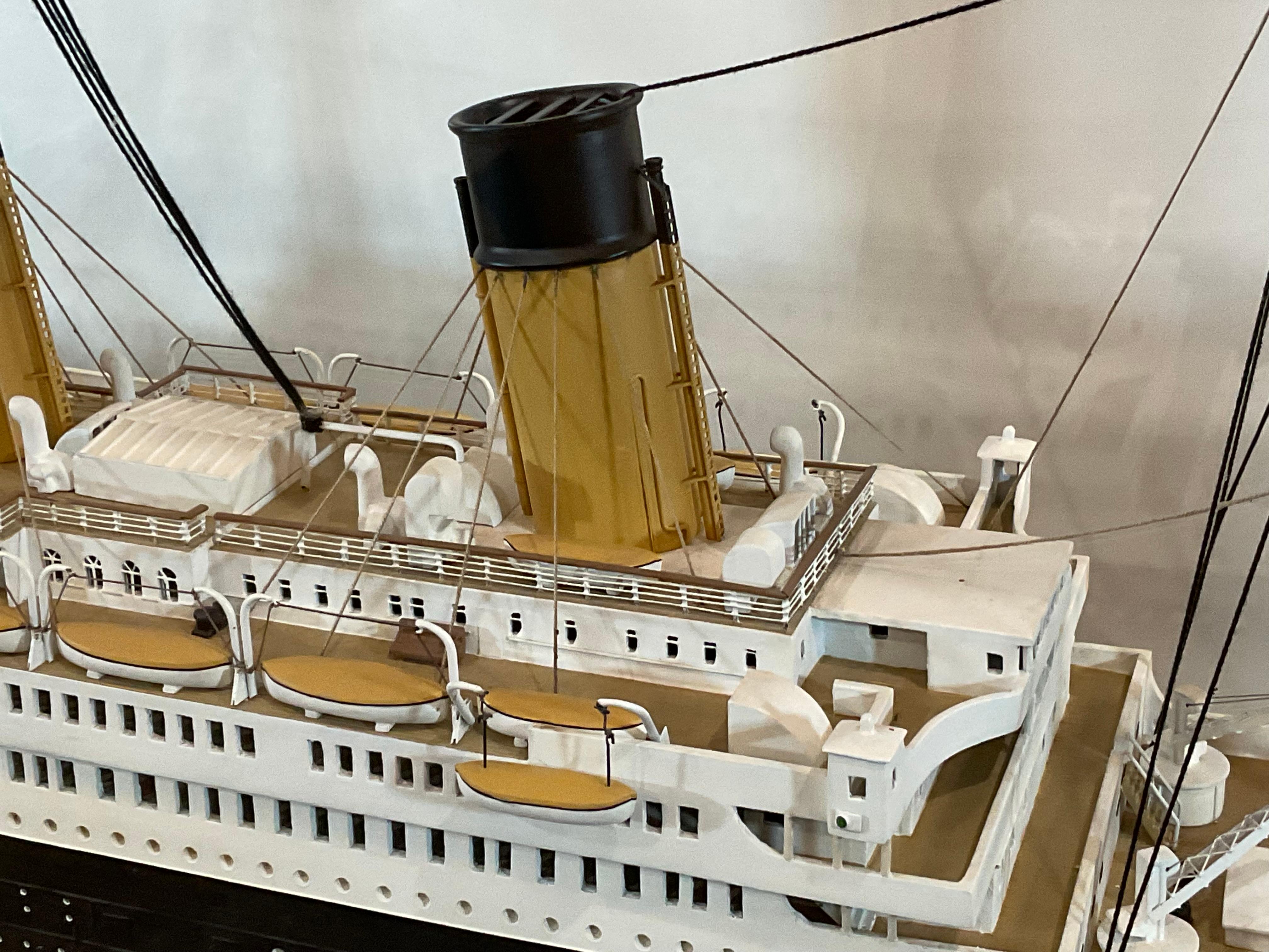 Six Foot Model of the Titanic For Sale 5