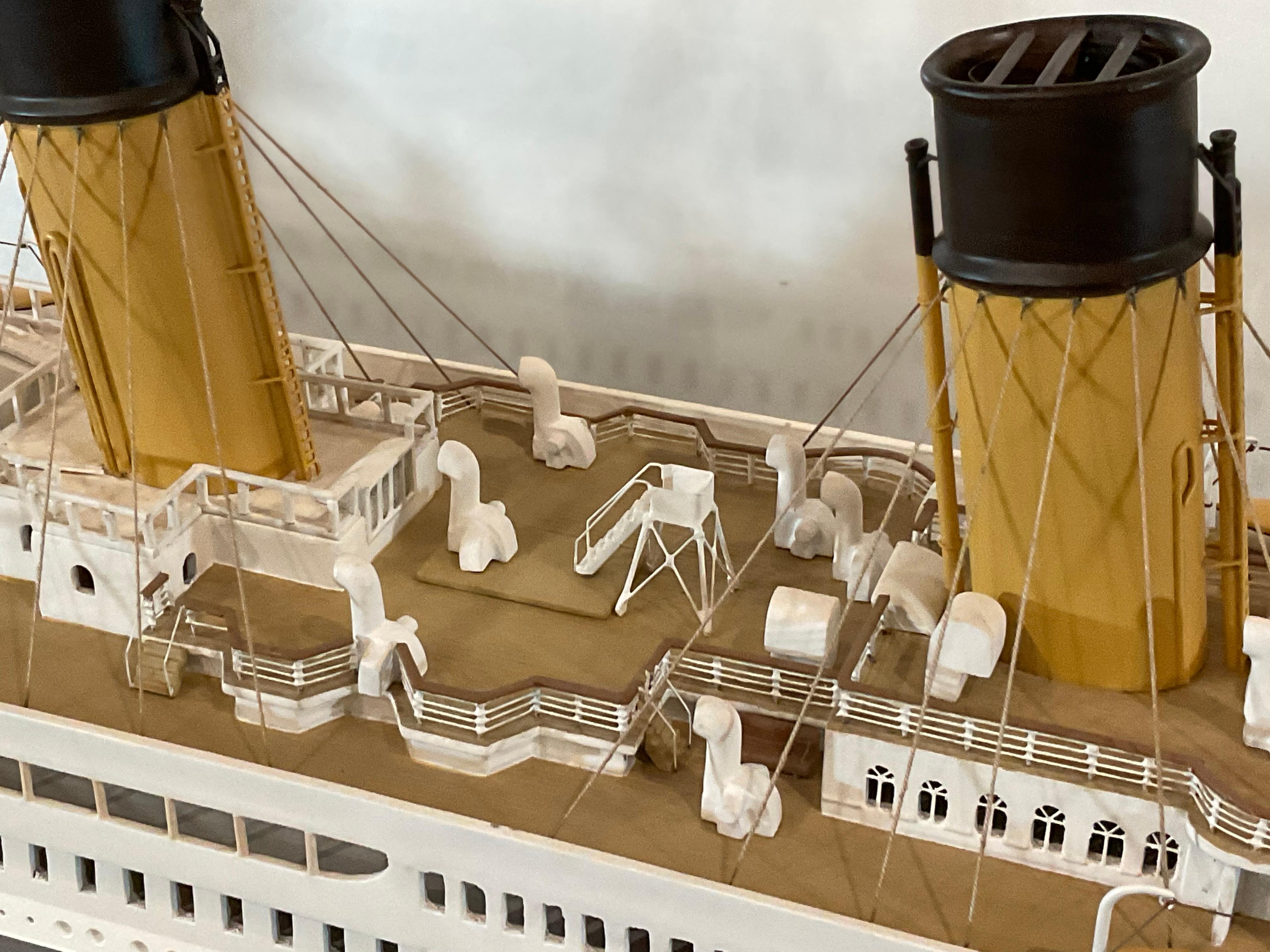 Six Foot Model of the Titanic For Sale 8