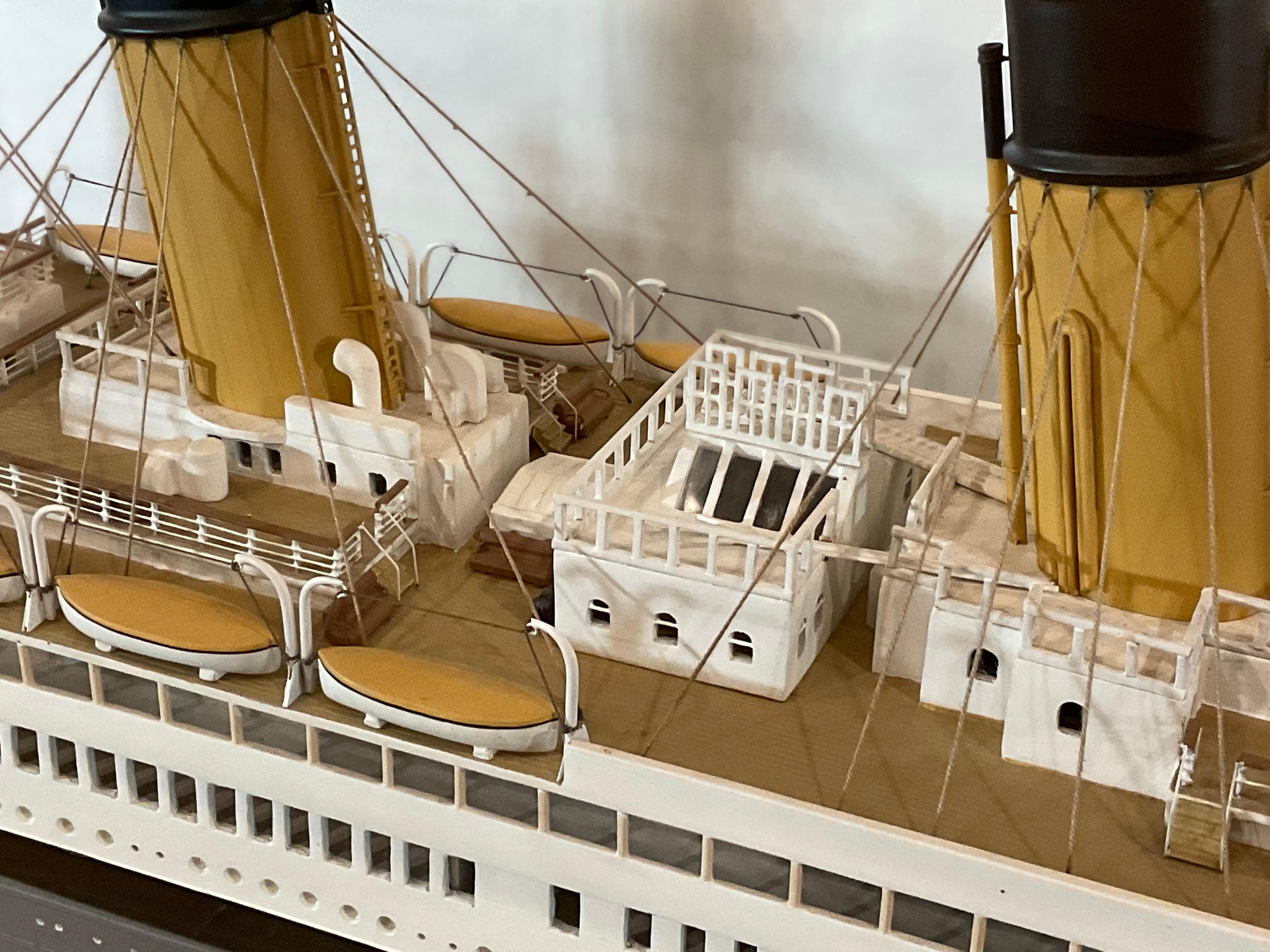 Six Foot Model of the Titanic For Sale 10