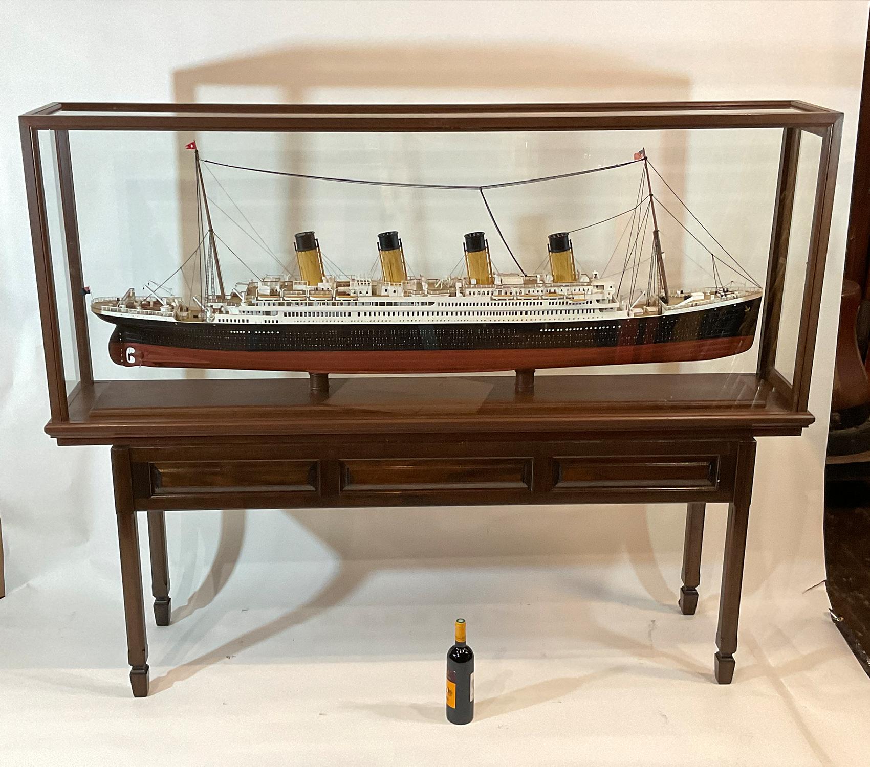 North American Six Foot Model of the Titanic For Sale