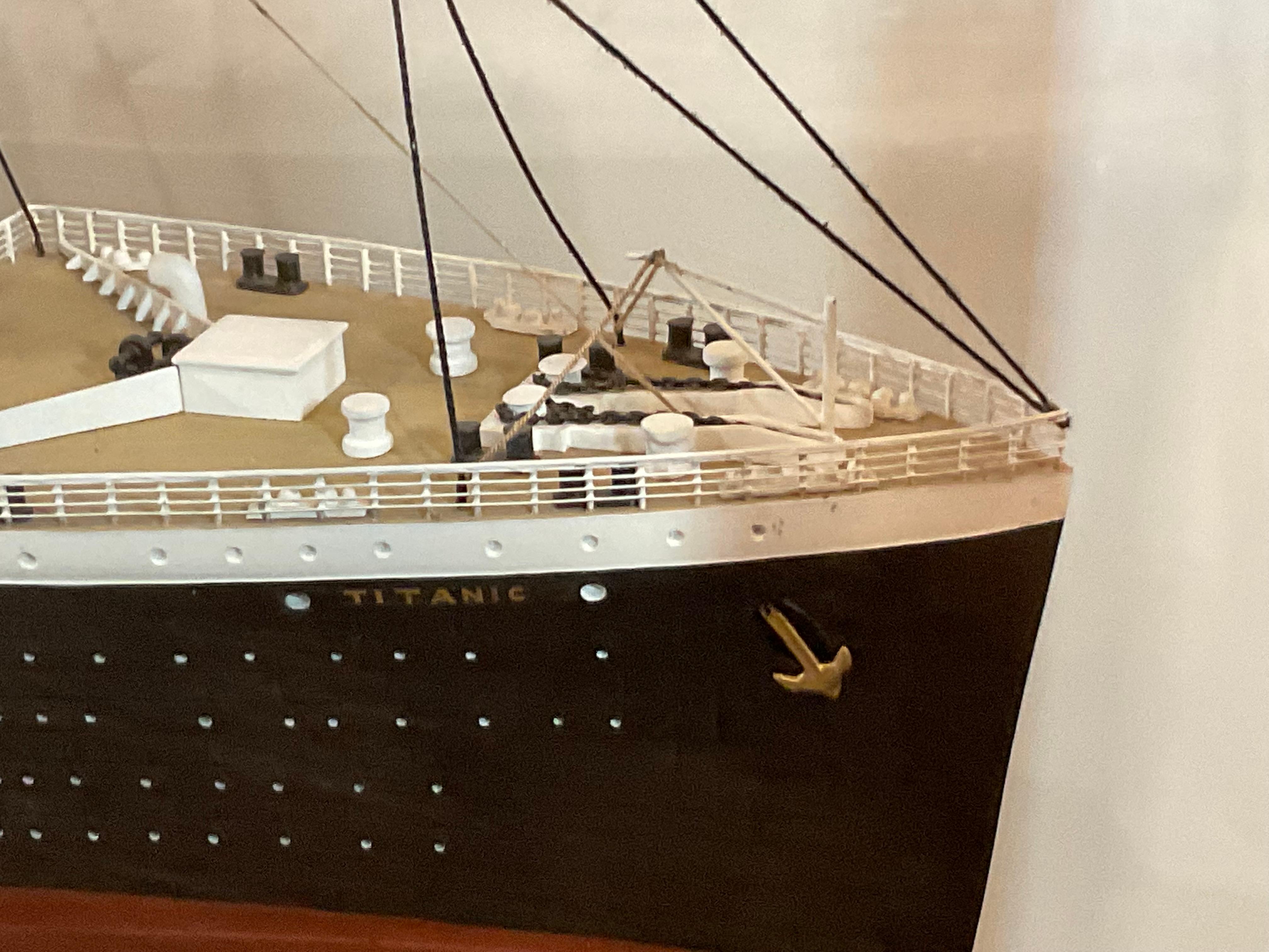 Six Foot Model of the Titanic For Sale 1