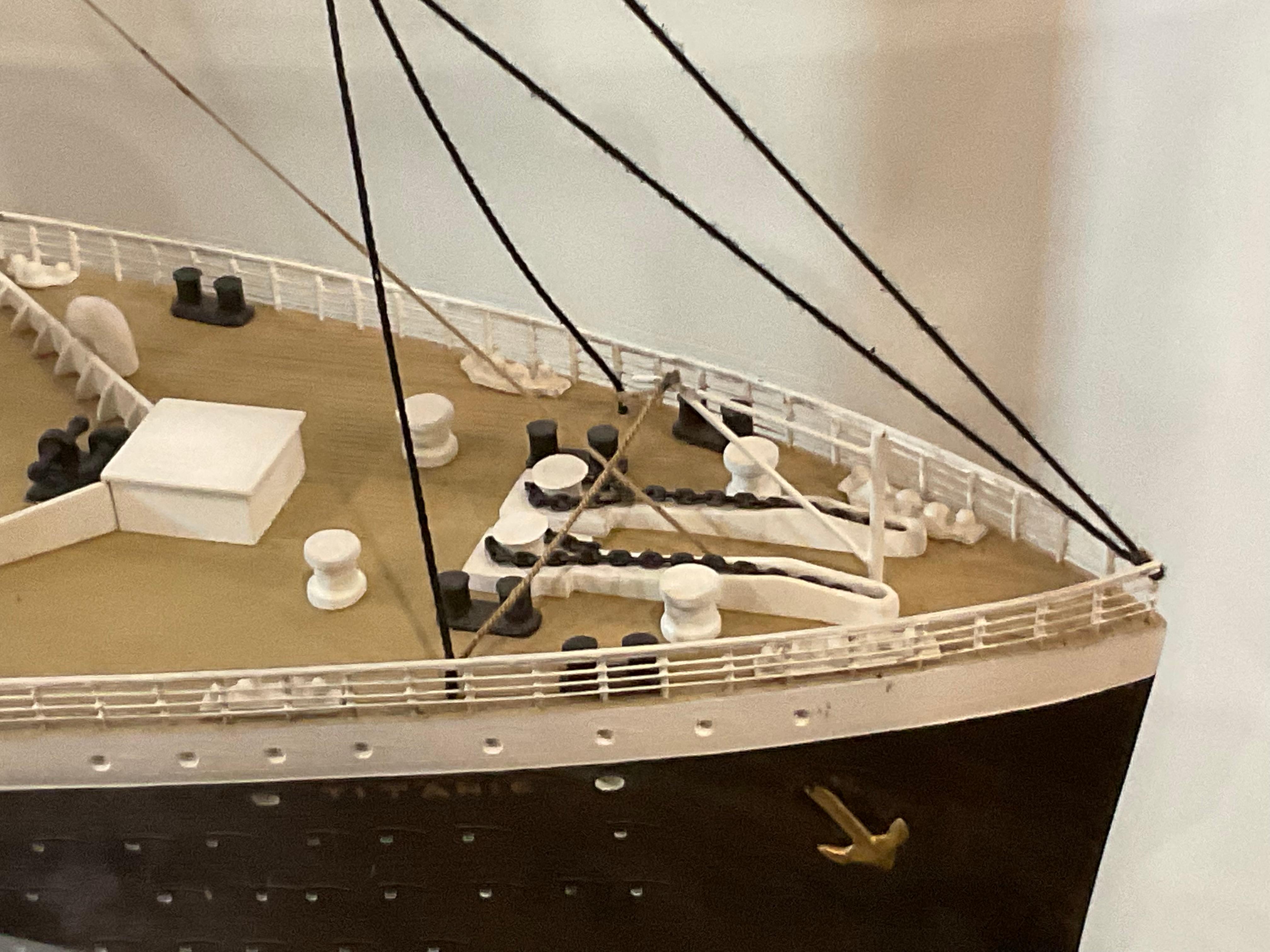 Six Foot Model of the Titanic For Sale 2
