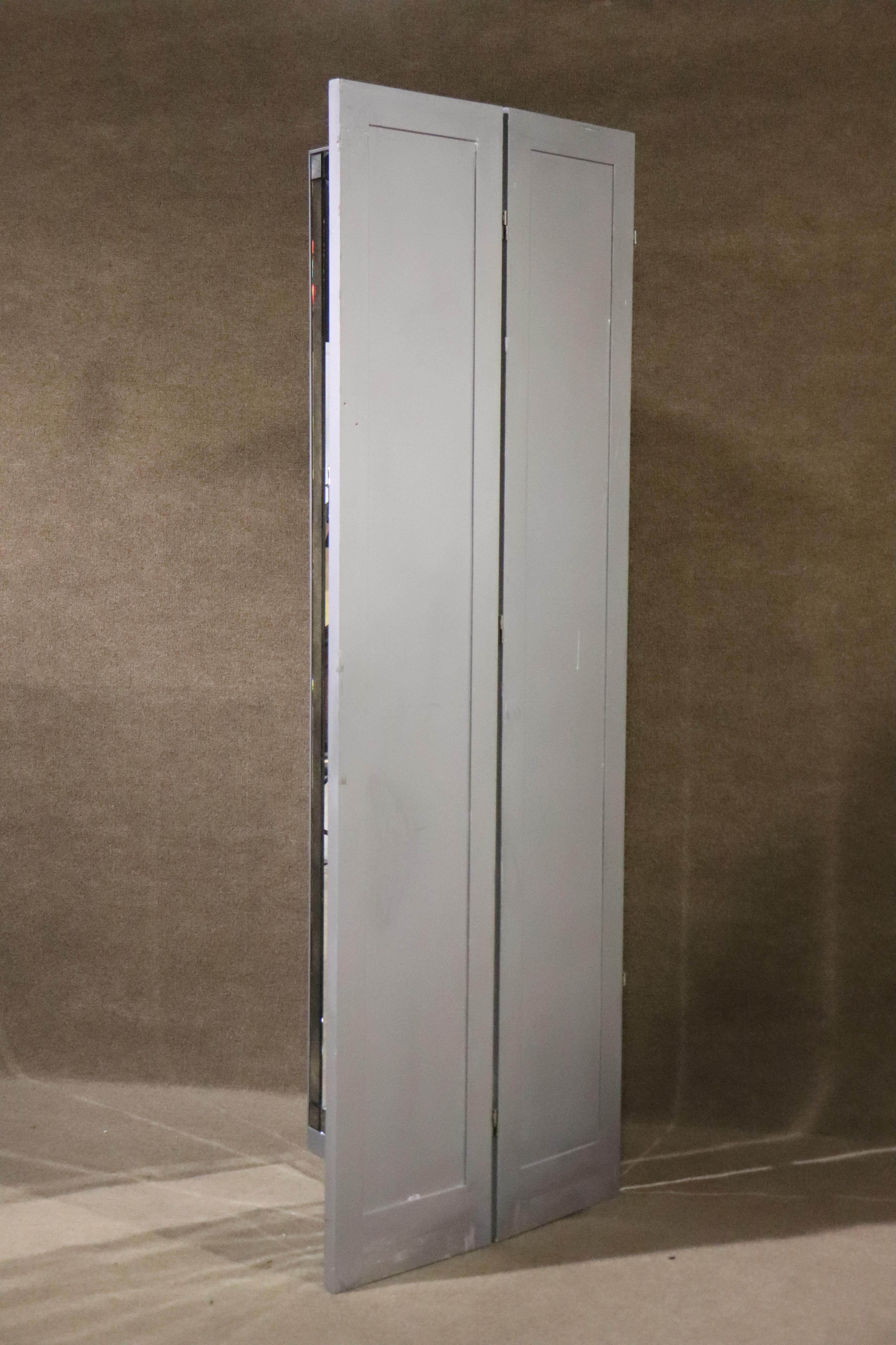 Six Foot Tall Mirrored Divider For Sale 2