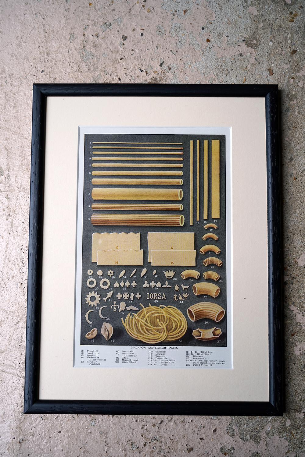Six Framed Food Related Lithographs; 