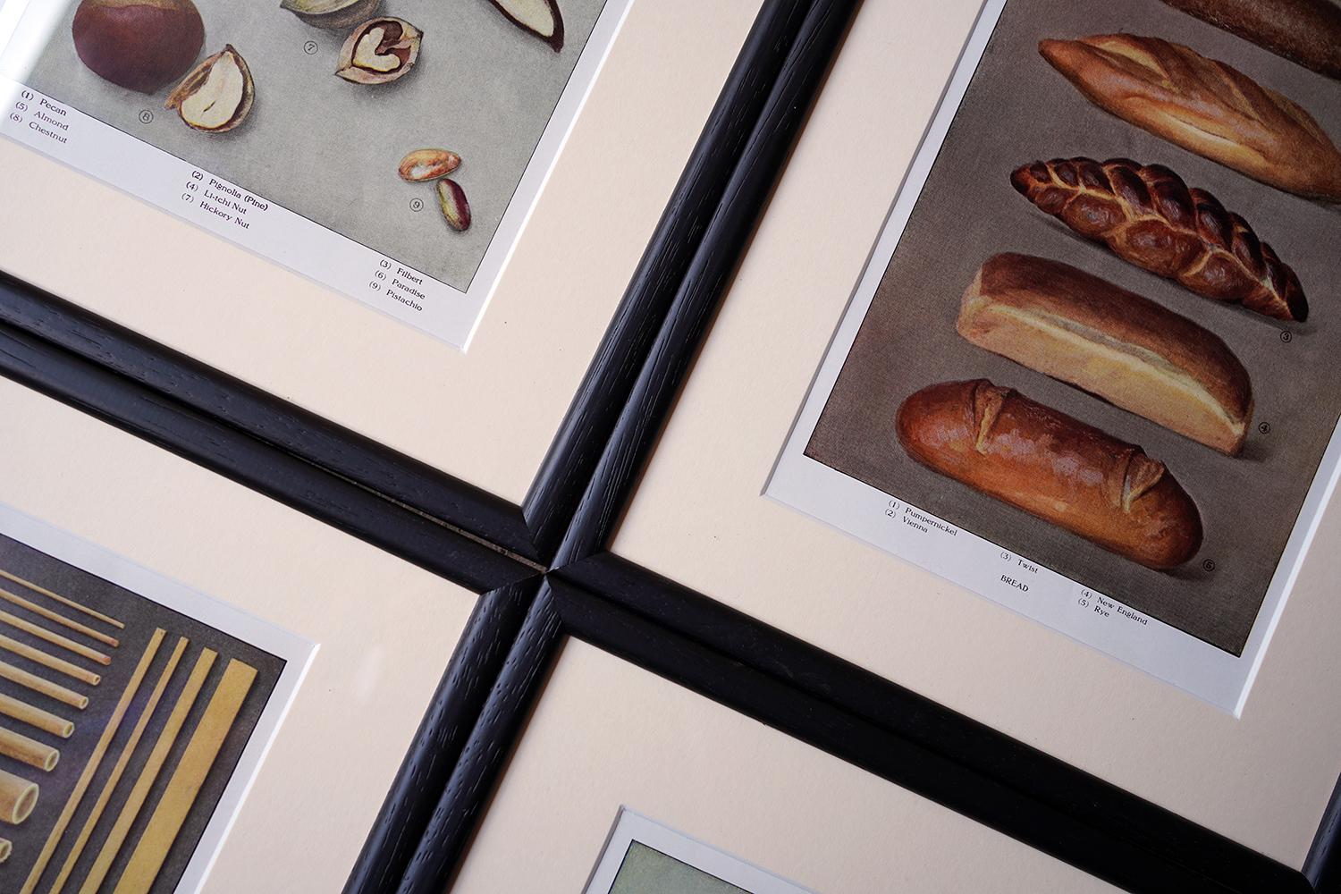 American Six Framed Food Related Lithographs; 