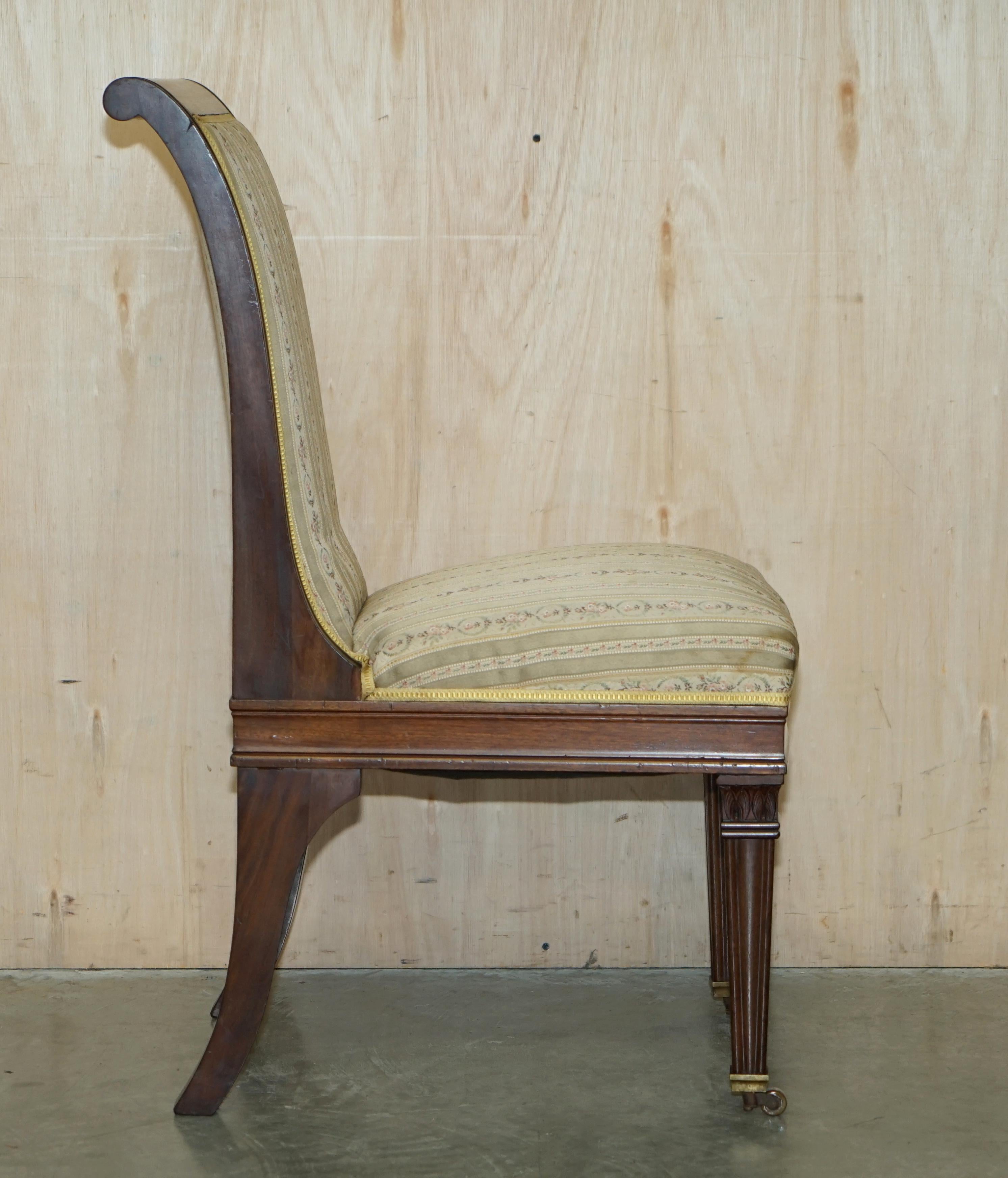 IX chaises de salle à manger THRONE EN HARDWOOD SPHINX ANTiQUE, sculptées à la main, FRANÇAIS 1880 en vente 3