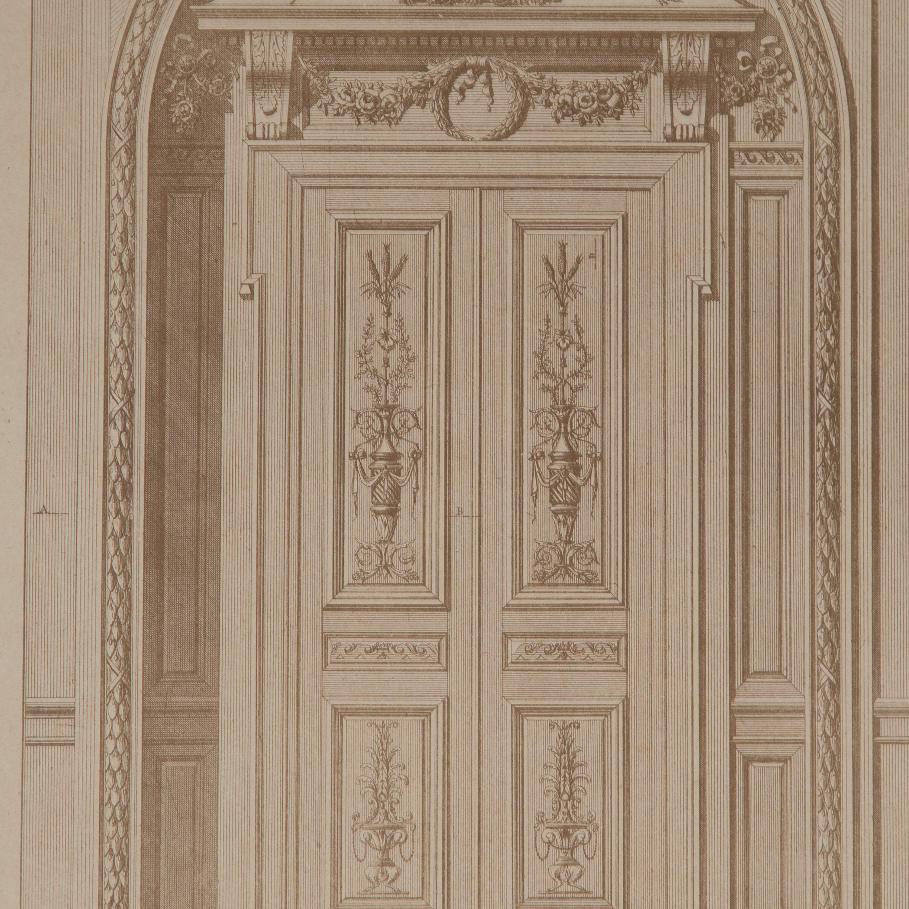 French Provincial Six French 19th Century Architectural Engravings