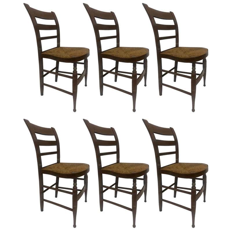 Early American Wheel Back Rocking Chair For Sale at 1stDibs