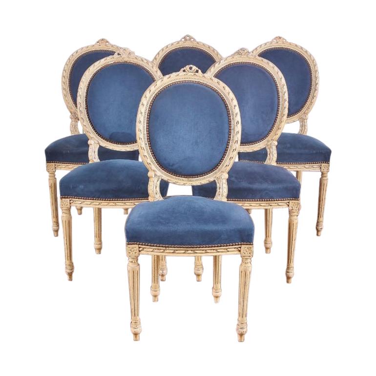 Six French Dining Chairs