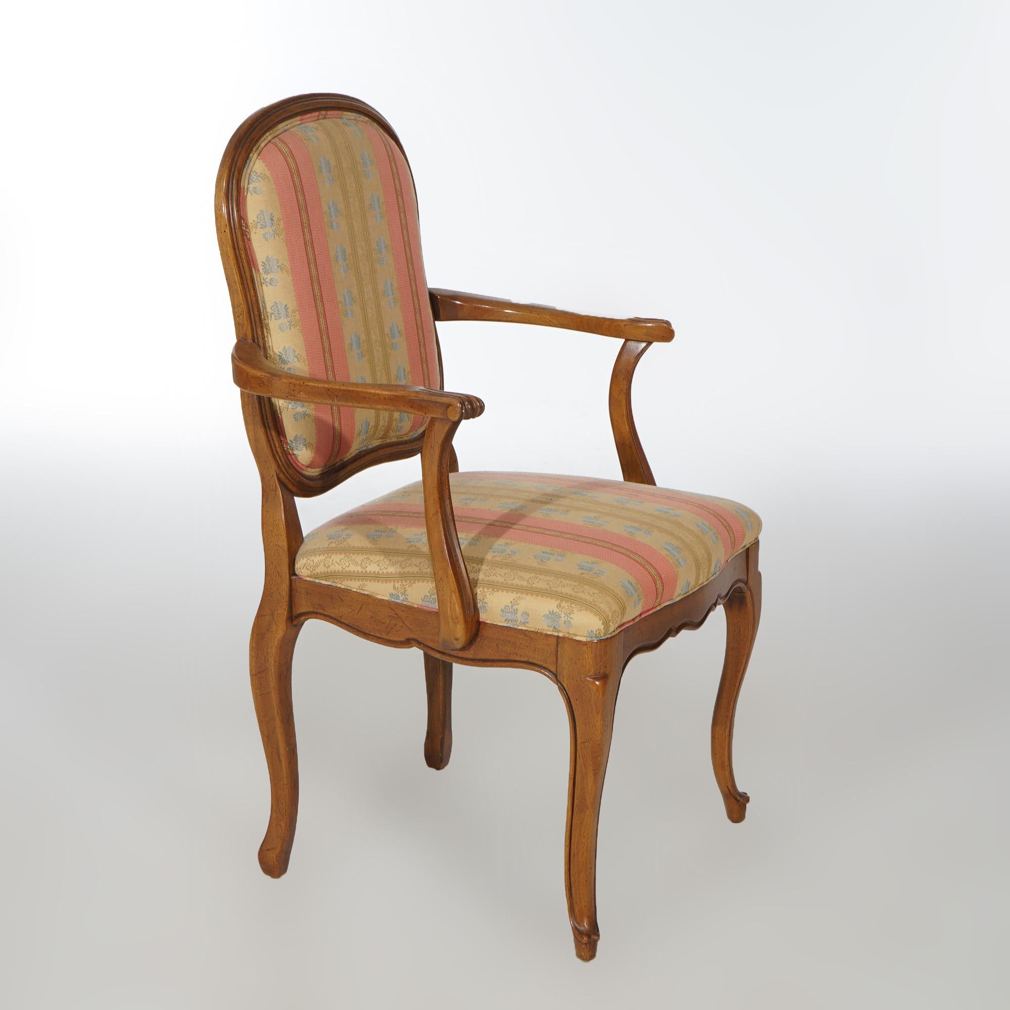 Six French Louis XIV Style Mahogany & Cane Dining Chairs 20th C For Sale 5