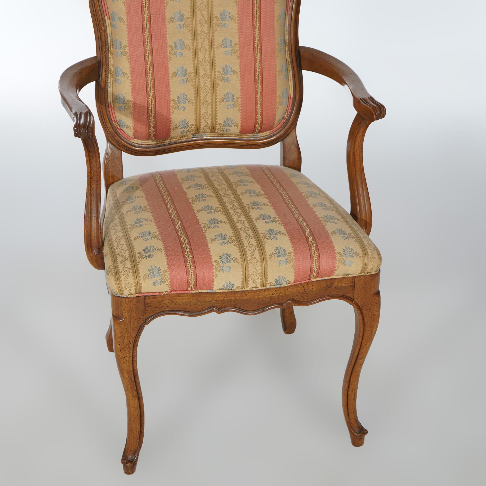 Six French Louis XIV Style Mahogany & Cane Dining Chairs 20th C For Sale 7
