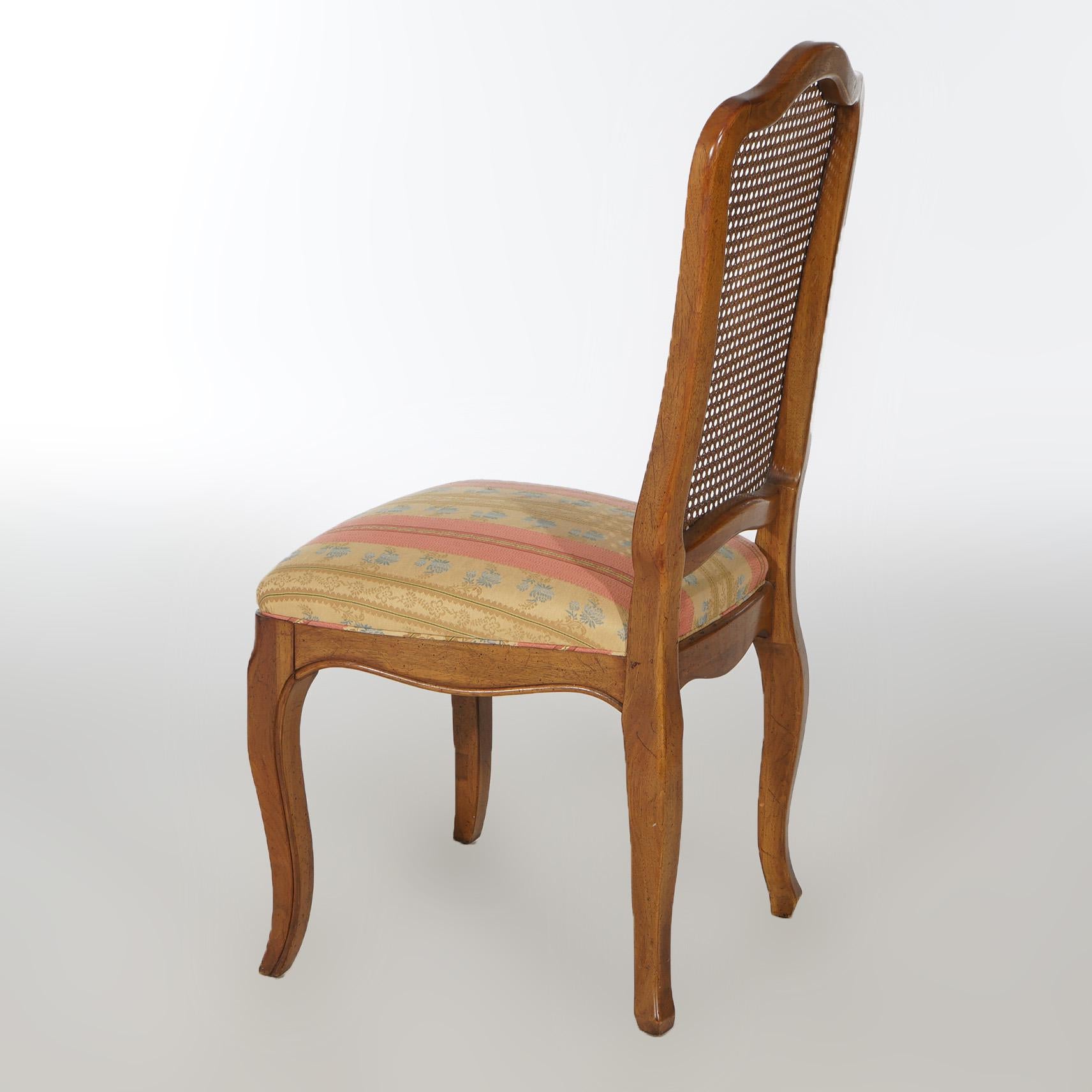 Six French Louis XIV Style Mahogany & Cane Dining Chairs 20th C For Sale 11