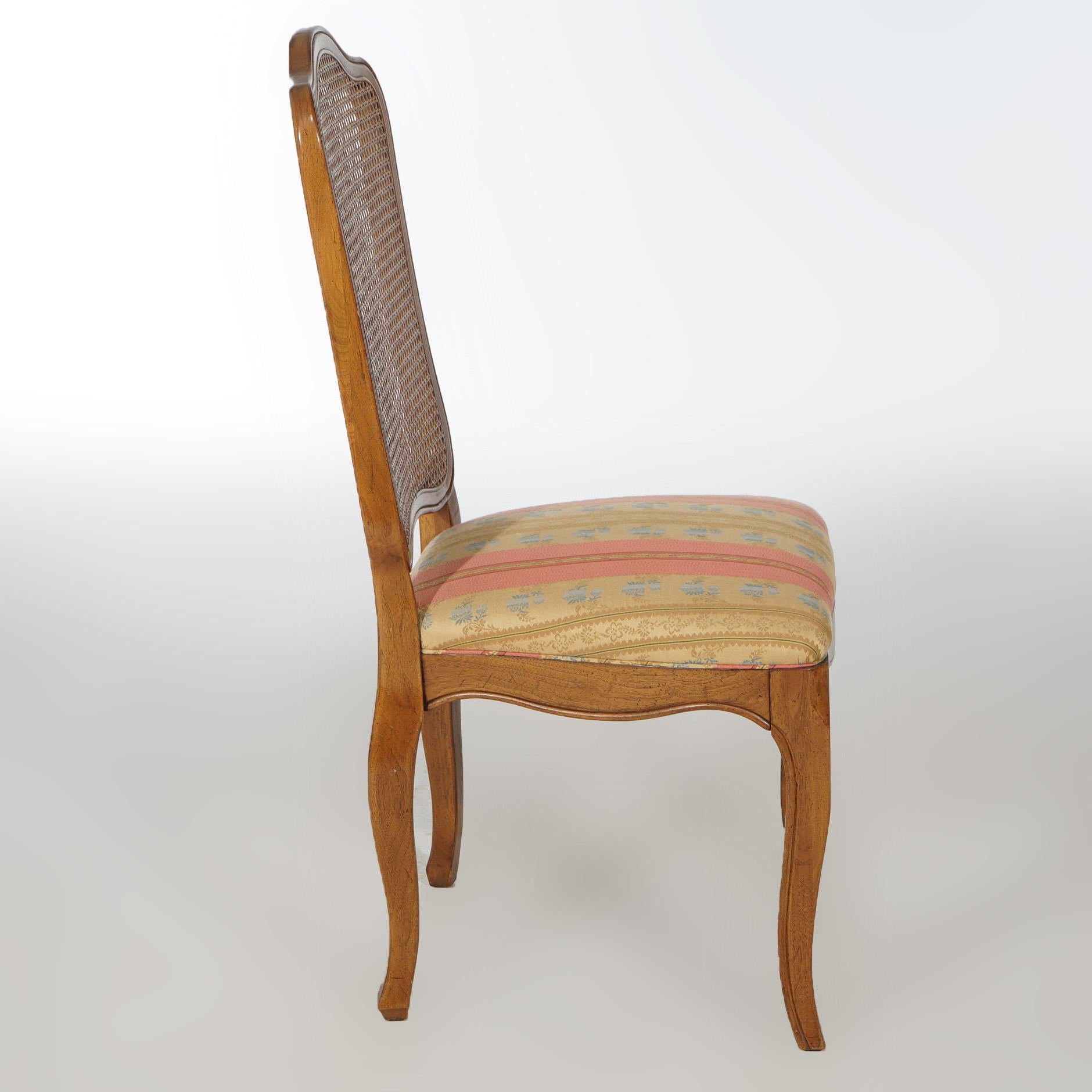 Six French Louis XIV Style Mahogany & Cane Dining Chairs 20th C For Sale 13