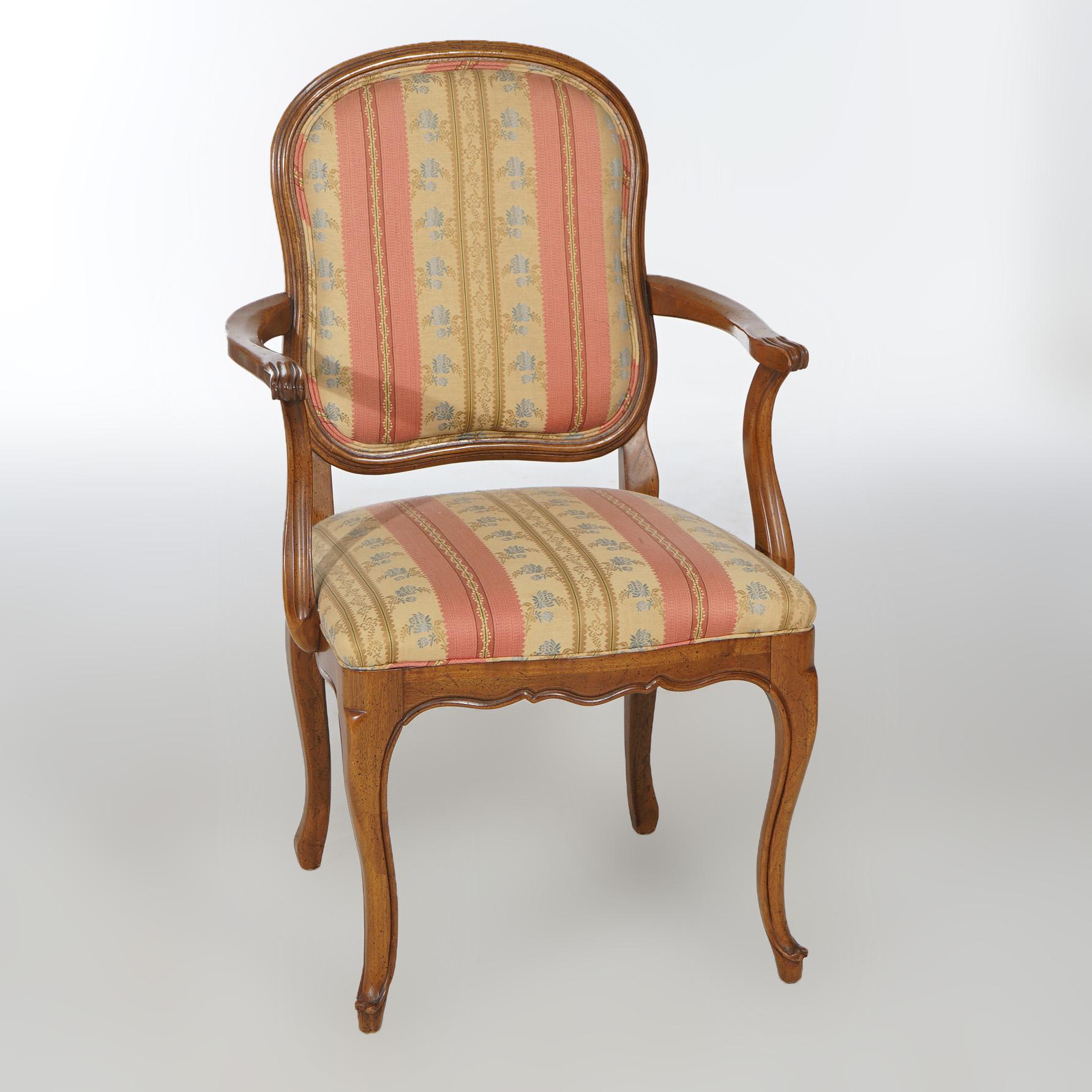 Six French Louis XIV Style Mahogany & Cane Dining Chairs 20th C In Good Condition For Sale In Big Flats, NY