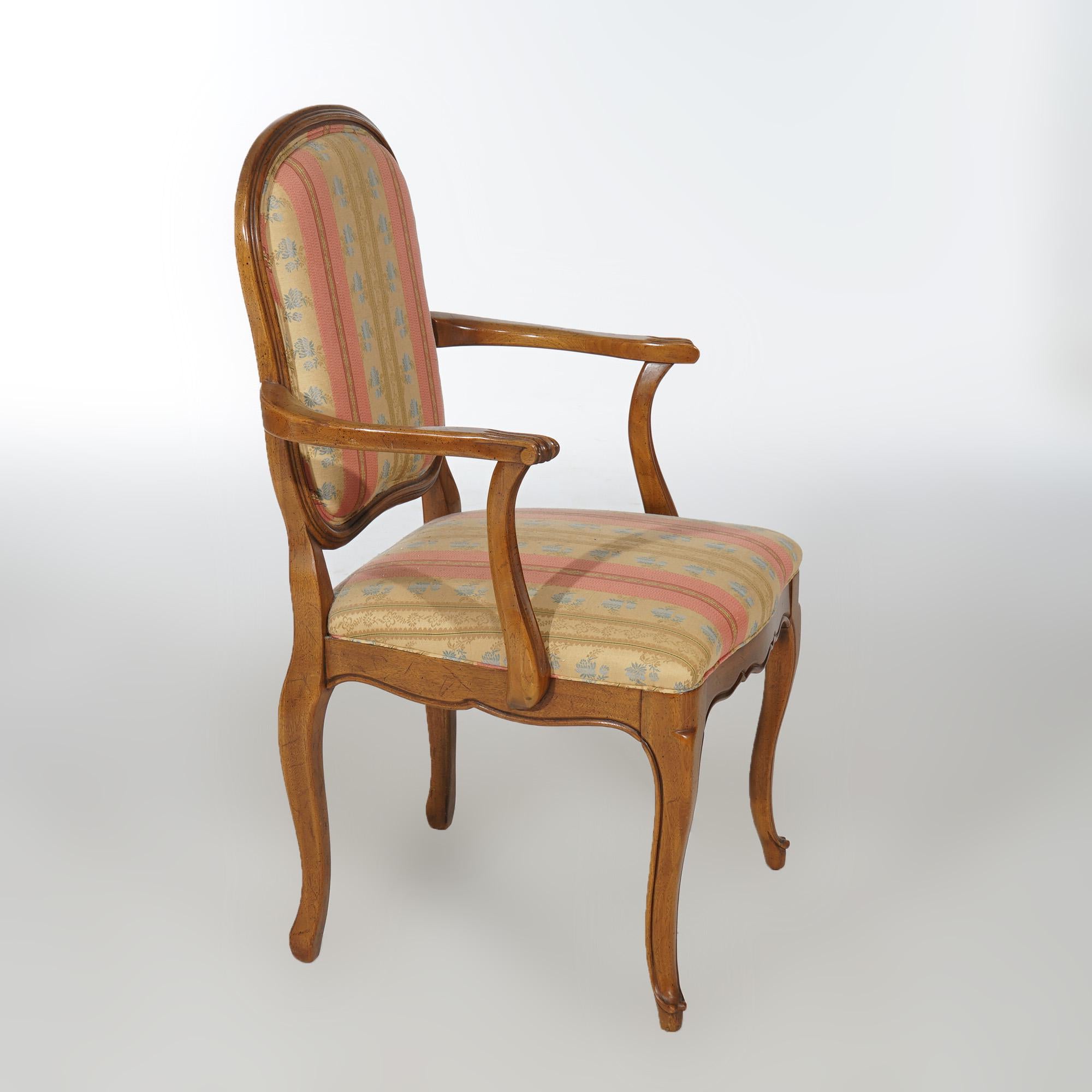 20th Century Six French Louis XIV Style Mahogany & Cane Dining Chairs 20th C For Sale