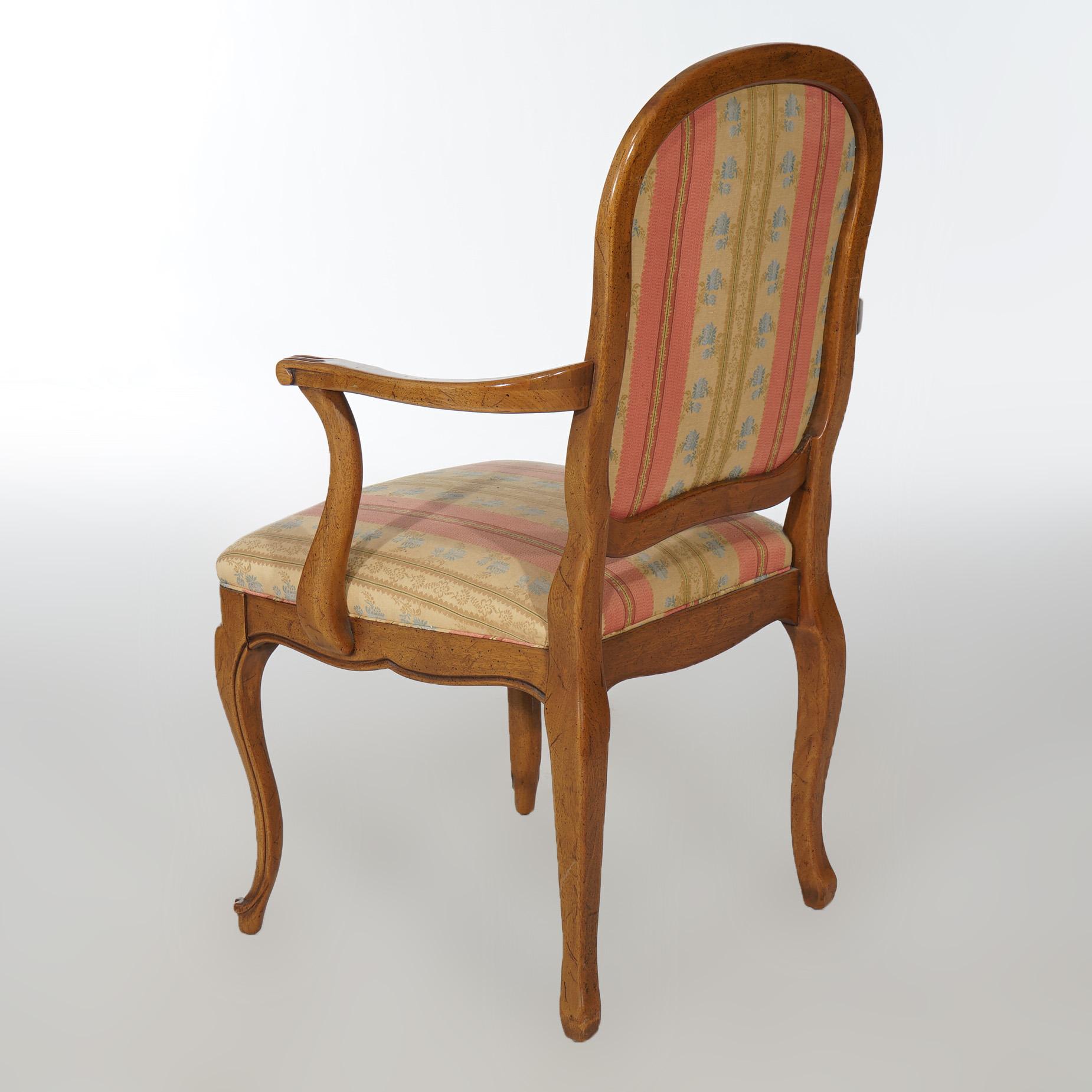Seis sillas de comedor francesas de caoba y caña estilo Luis XIV S. XX en venta 3