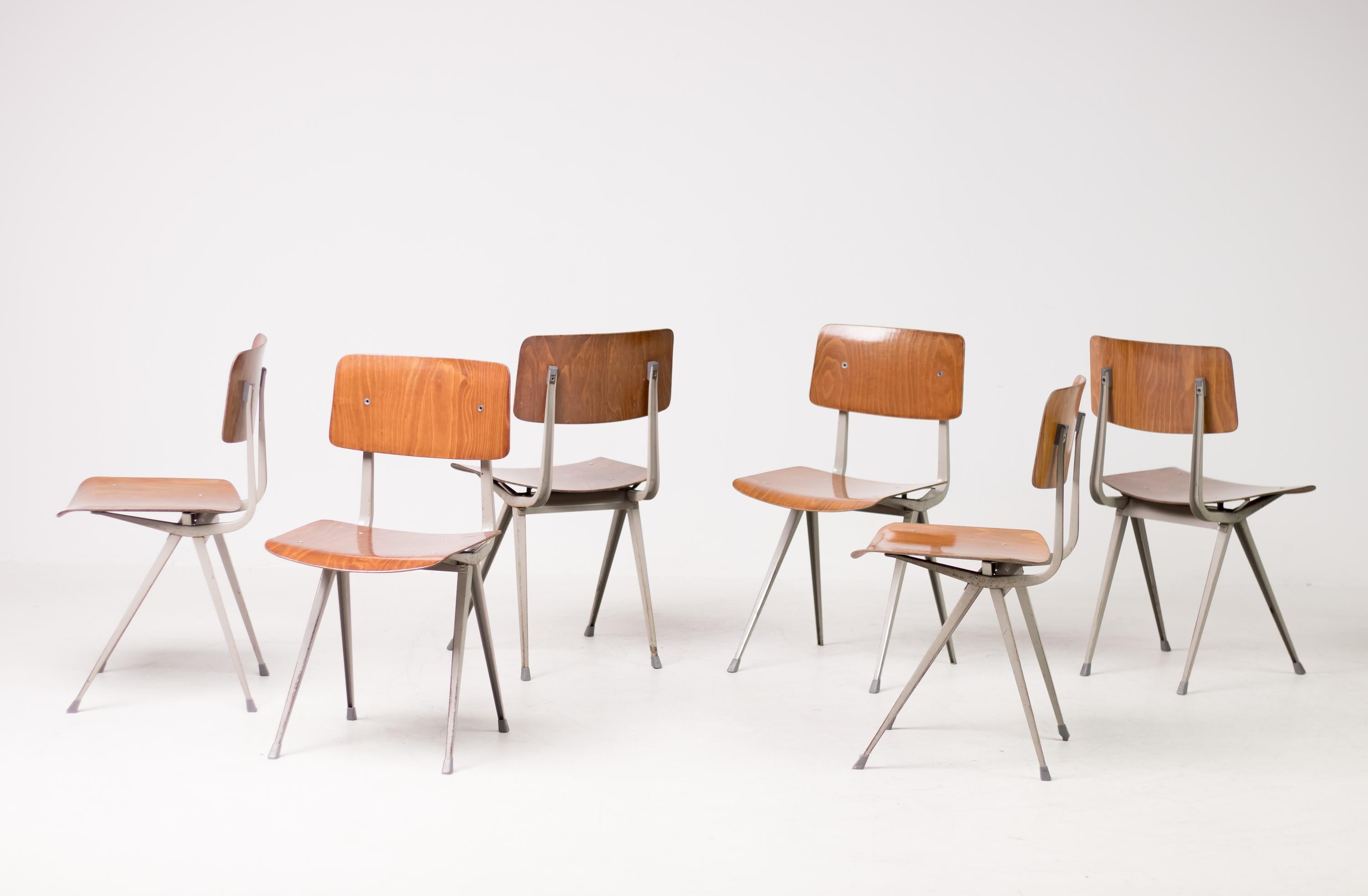 Six Friso Kramer Result Chairs, 1952 1