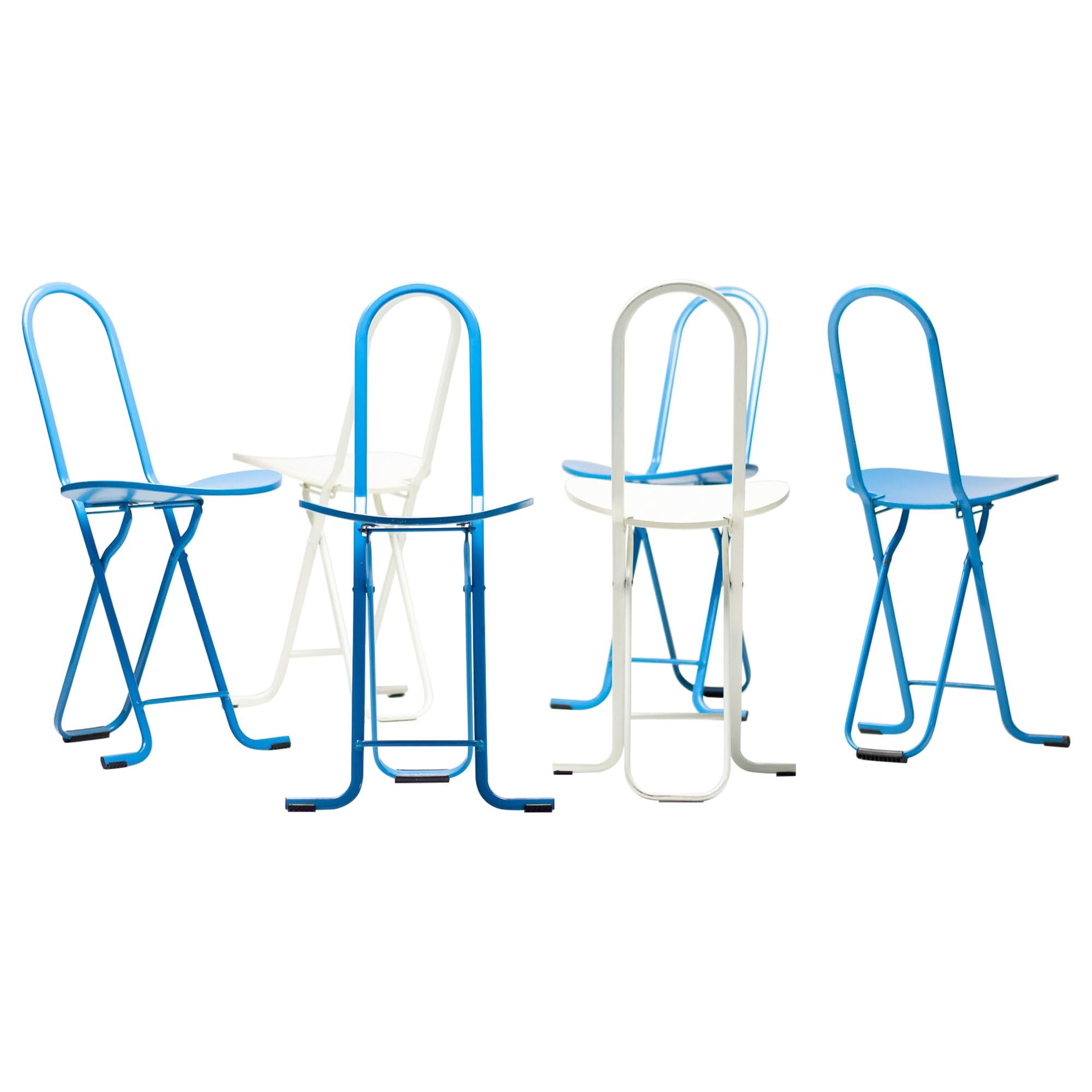 Six Gastone Rinaldi Dafne Folding Chairs