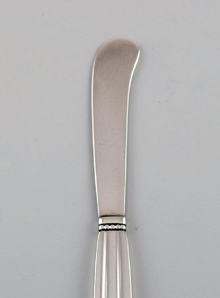Danish Six Georg Jensen Acorn Butter Knives in Sterling Silver For Sale