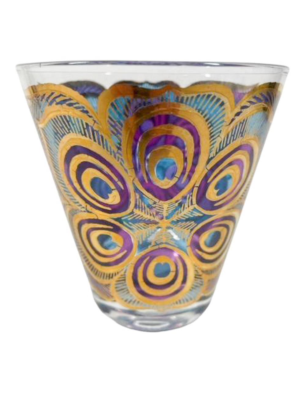 Set of six double old fashioned glasses in the hard to find 