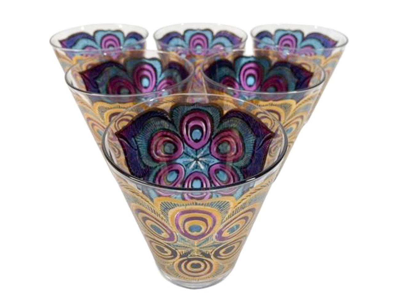 Six Georges Briard Double Old Fashioned Glasses, Hard to Find 