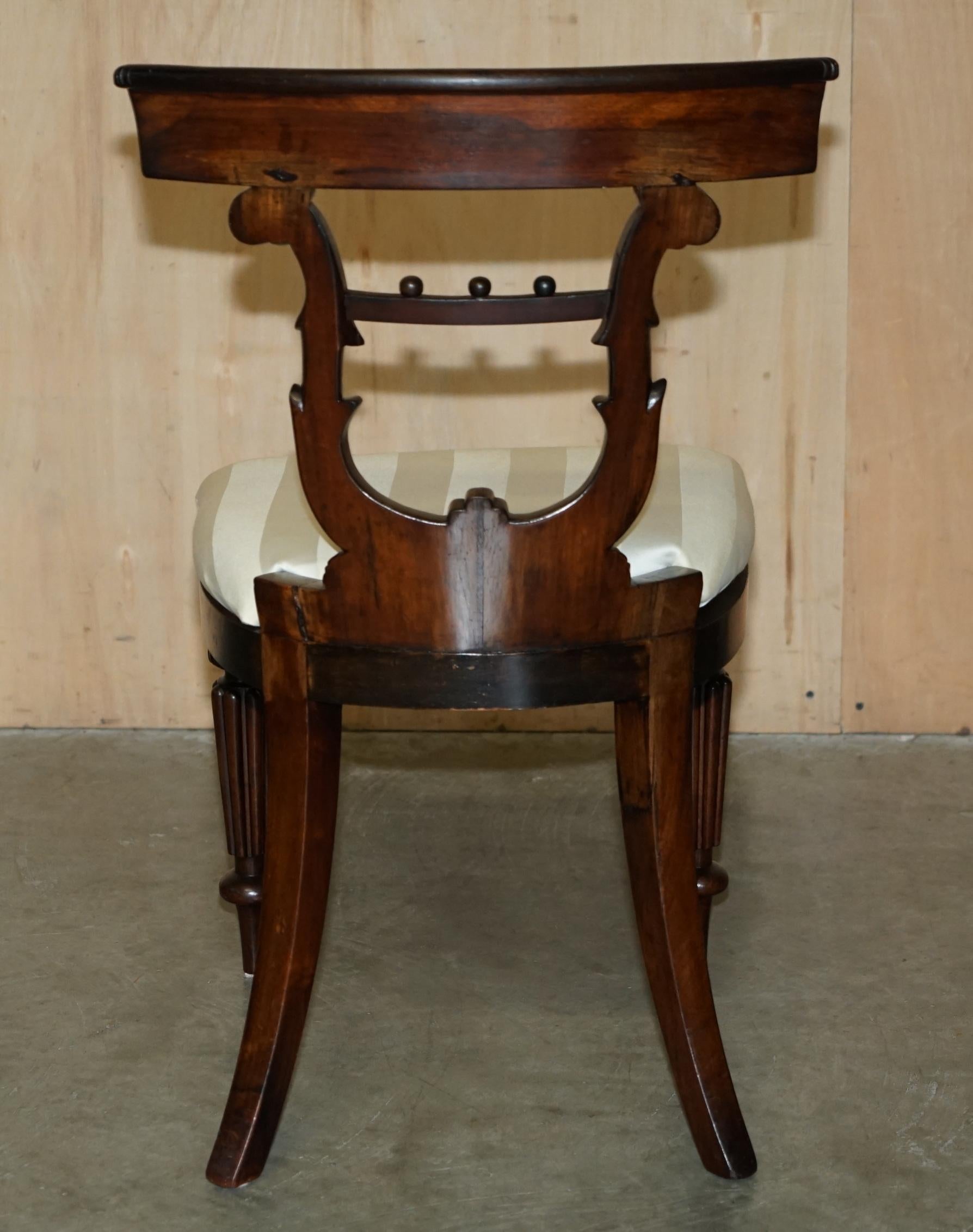 SIX GILLOWS OF LANCASTER ATTRIBUTED ANTIQUE HARDWOOD REGENCY 1810 Esszimmerstühle im Angebot 4
