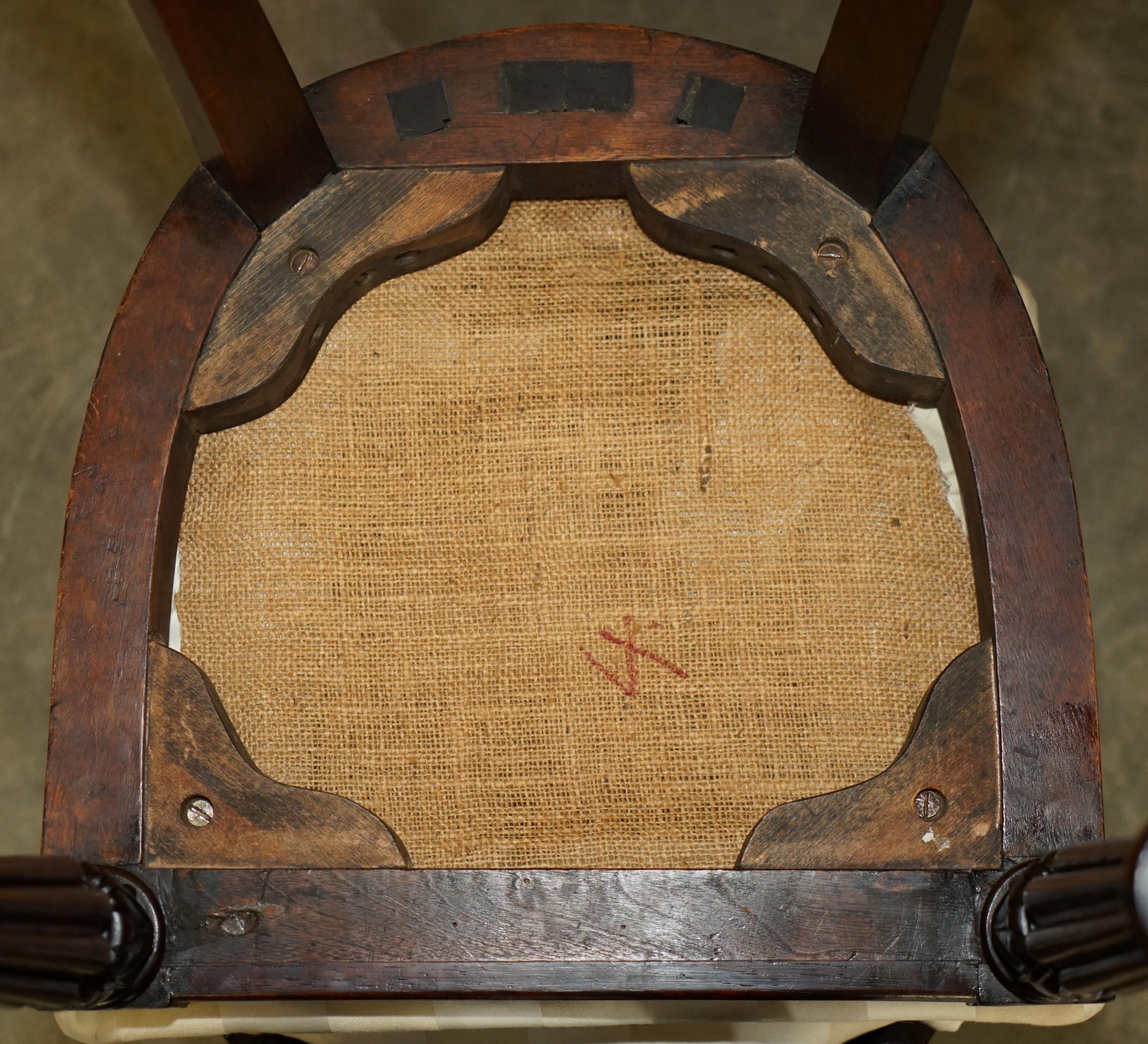 SIX GILLOWS OF LANCASTER ATTRIBUTED ANTIQUE HARDWOOD REGENCY 1810 Esszimmerstühle im Angebot 8