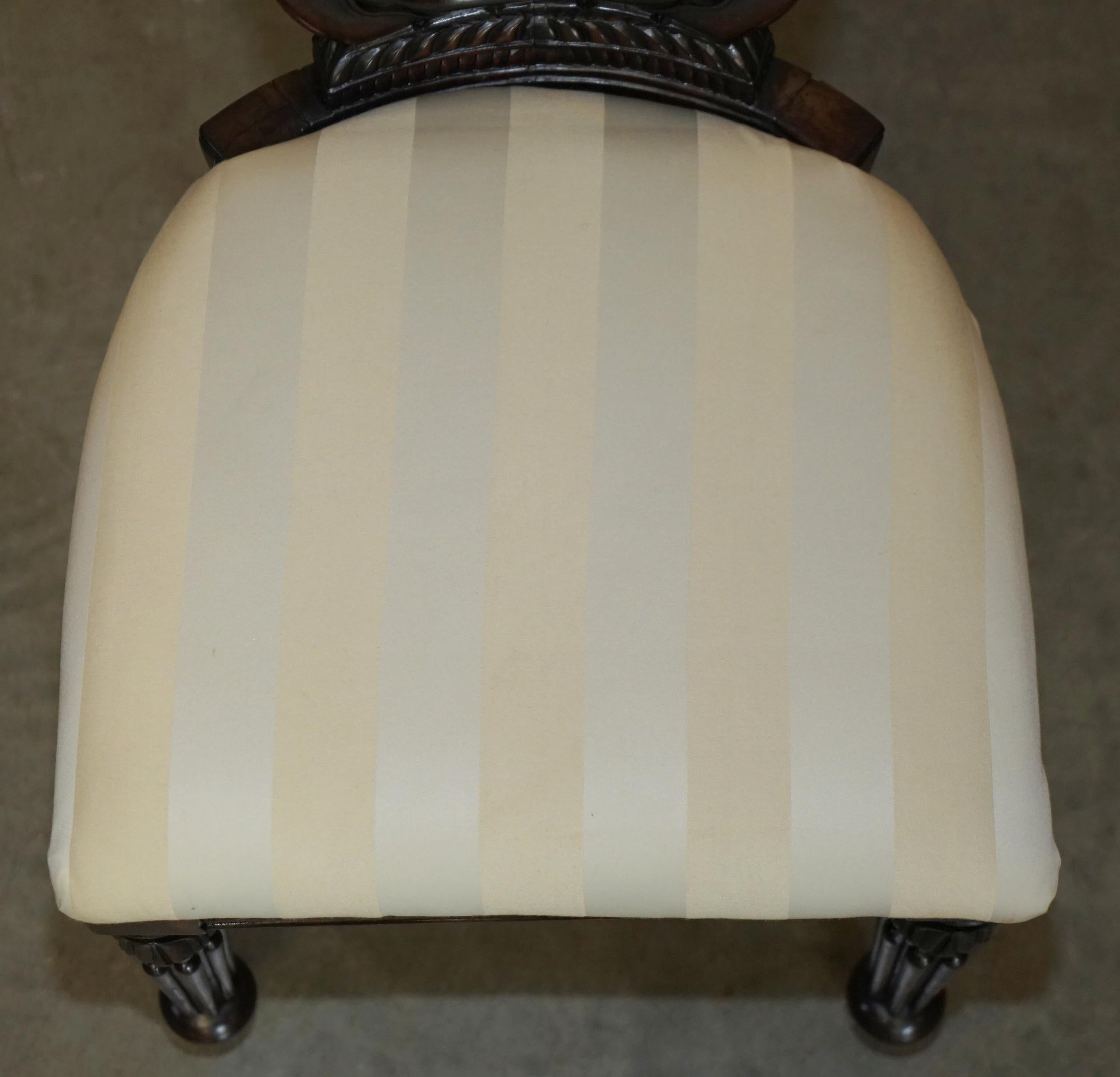SIX GILLOWS OF LANCASTER ATTRIBUTED ANTIQUE HARDWOOD REGENCY 1810 Esszimmerstühle (Hartholz) im Angebot