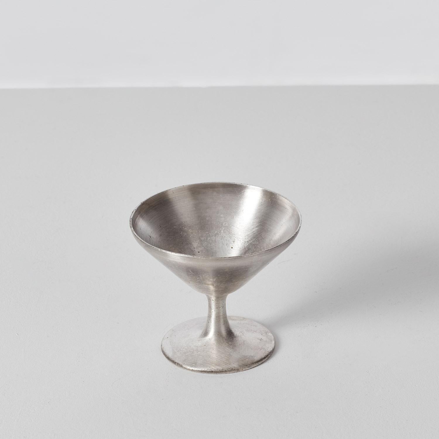 Mid-20th Century Six Gio Ponti silver-plated cups for Fratelli - Italy, 1950s