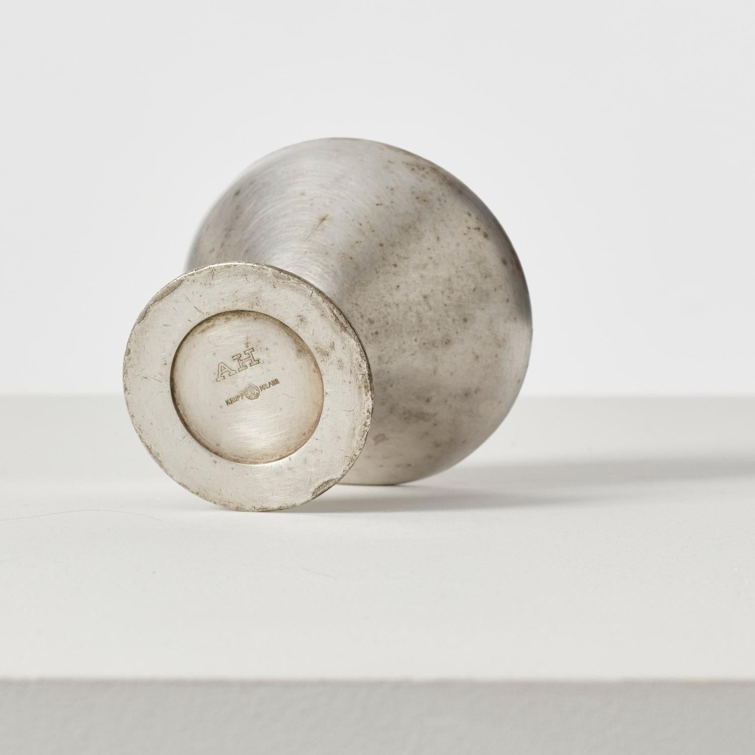 Silver Plate Six Gio Ponti silver-plated cups for Fratelli - Italy, 1950s