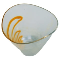 Six glasses in the style of Toso Nason Venini