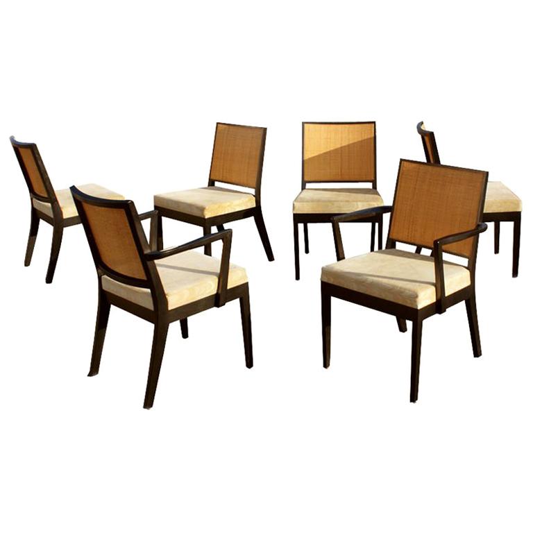 Six Glenn Of California Dining Side Chairs by Stewart MacDougall