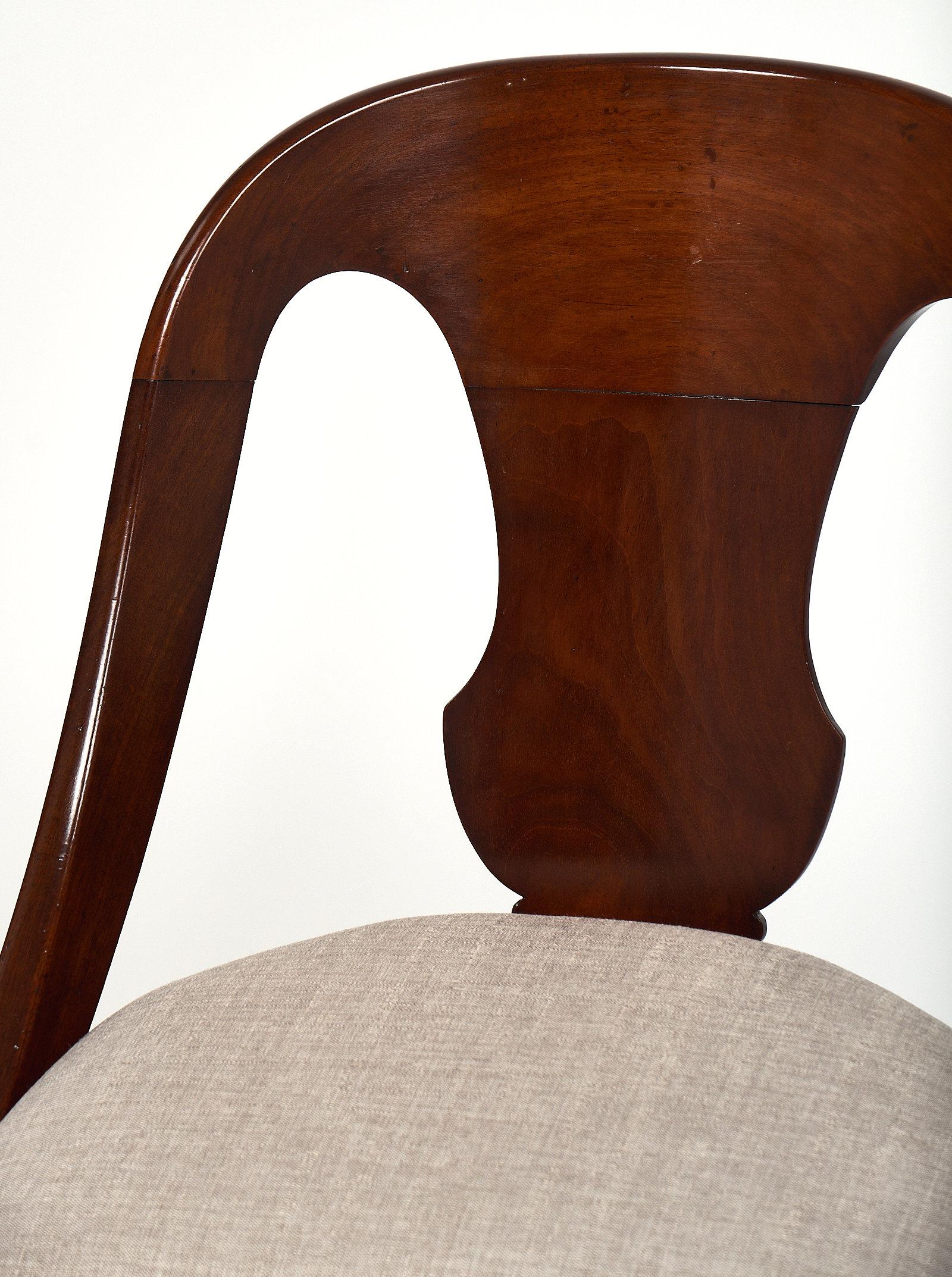 French Six Gondola Dining Chairs