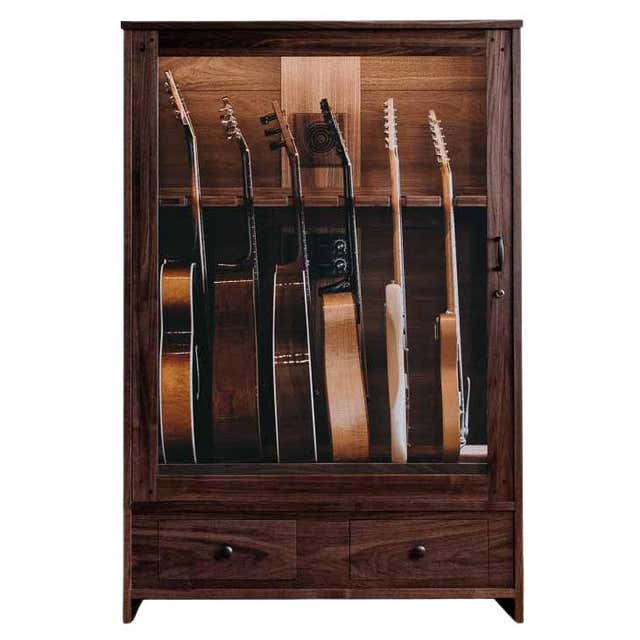 The Habitat - Guitar Cabinet, Ten Instrument Display, Humidor For Sale ...