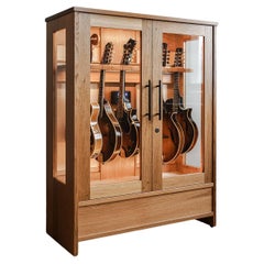 Six Guitar Mandolin Humidor, Wood Display Case, the String Habitat