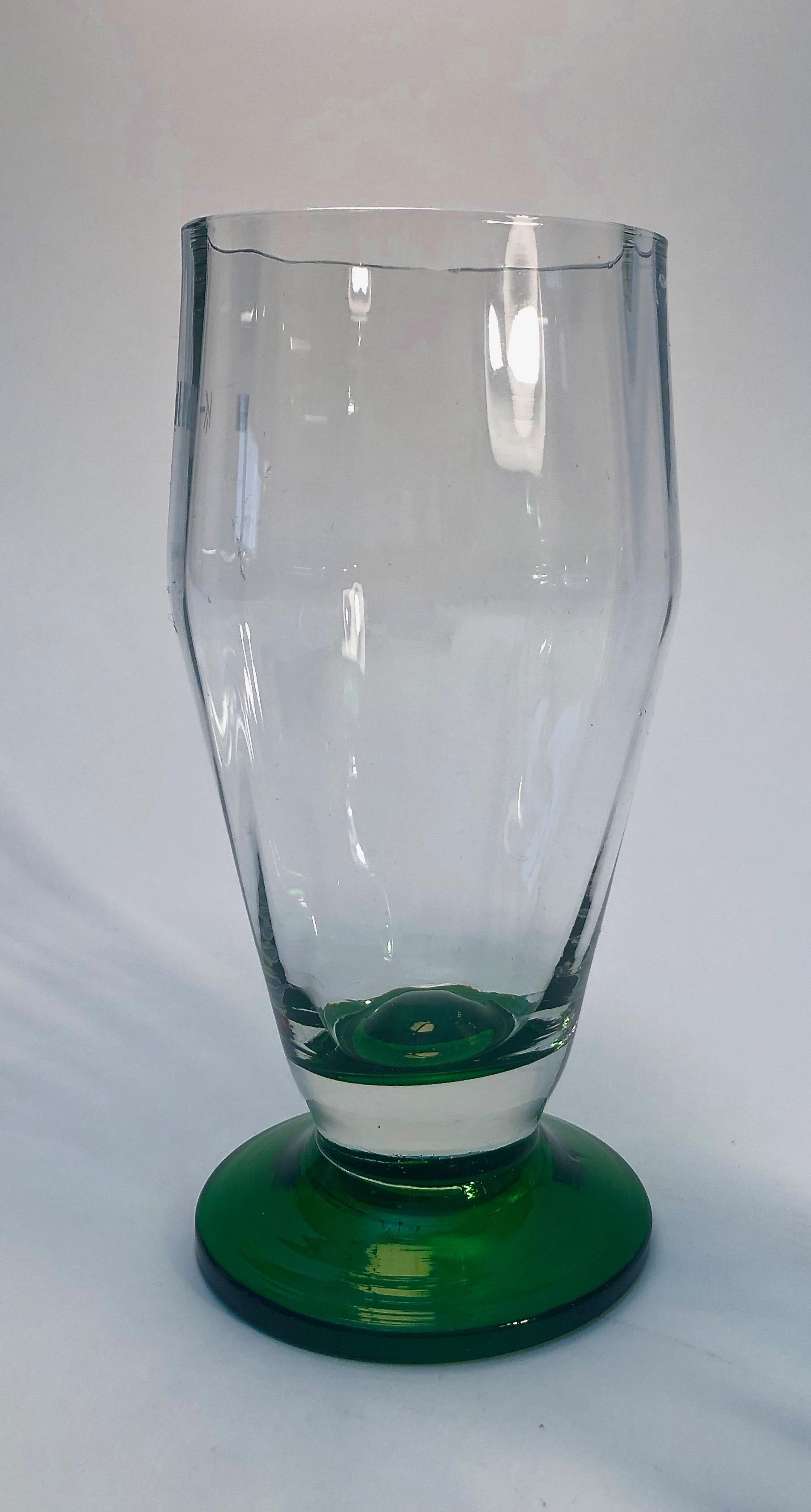 Seis vasos de cerveza soplados a mano de Checoslovaquia, años 20 en venta 3