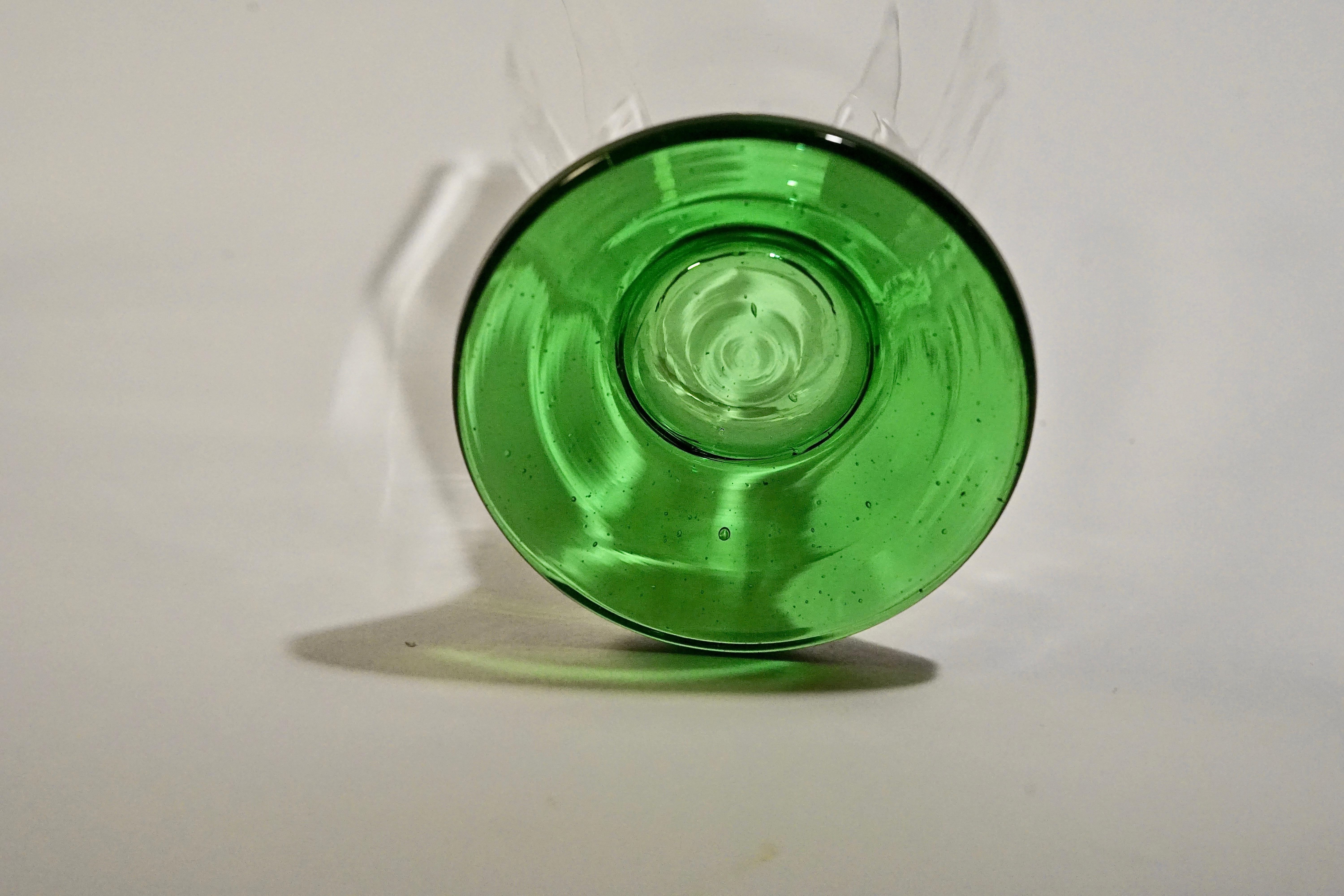 Seis, Soplado a mano,  Vasos de cerveza de los años 20, Checoslovaquia en venta 9