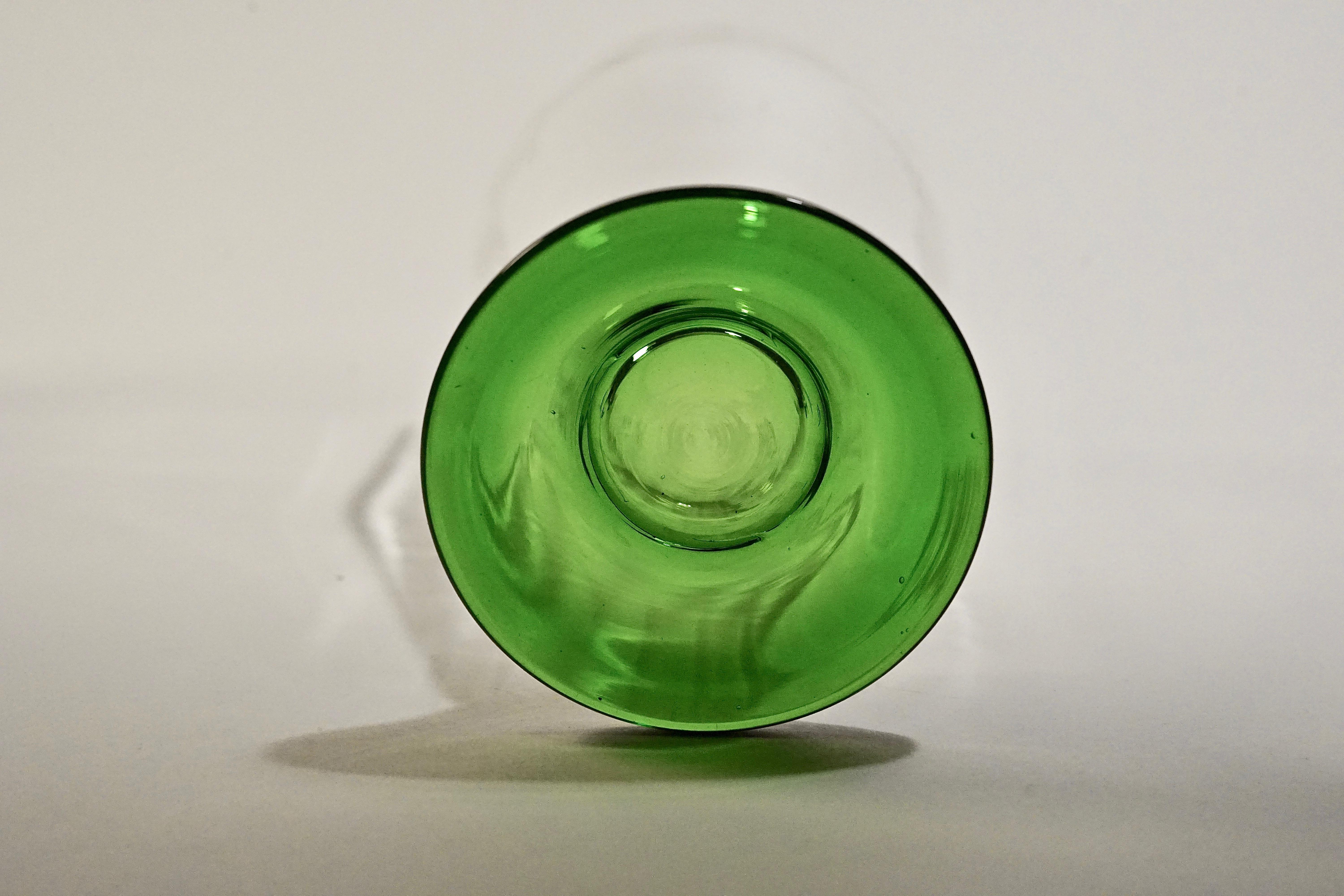 Seis, Soplado a mano,  Vasos de cerveza de los años 20, Checoslovaquia en venta 10