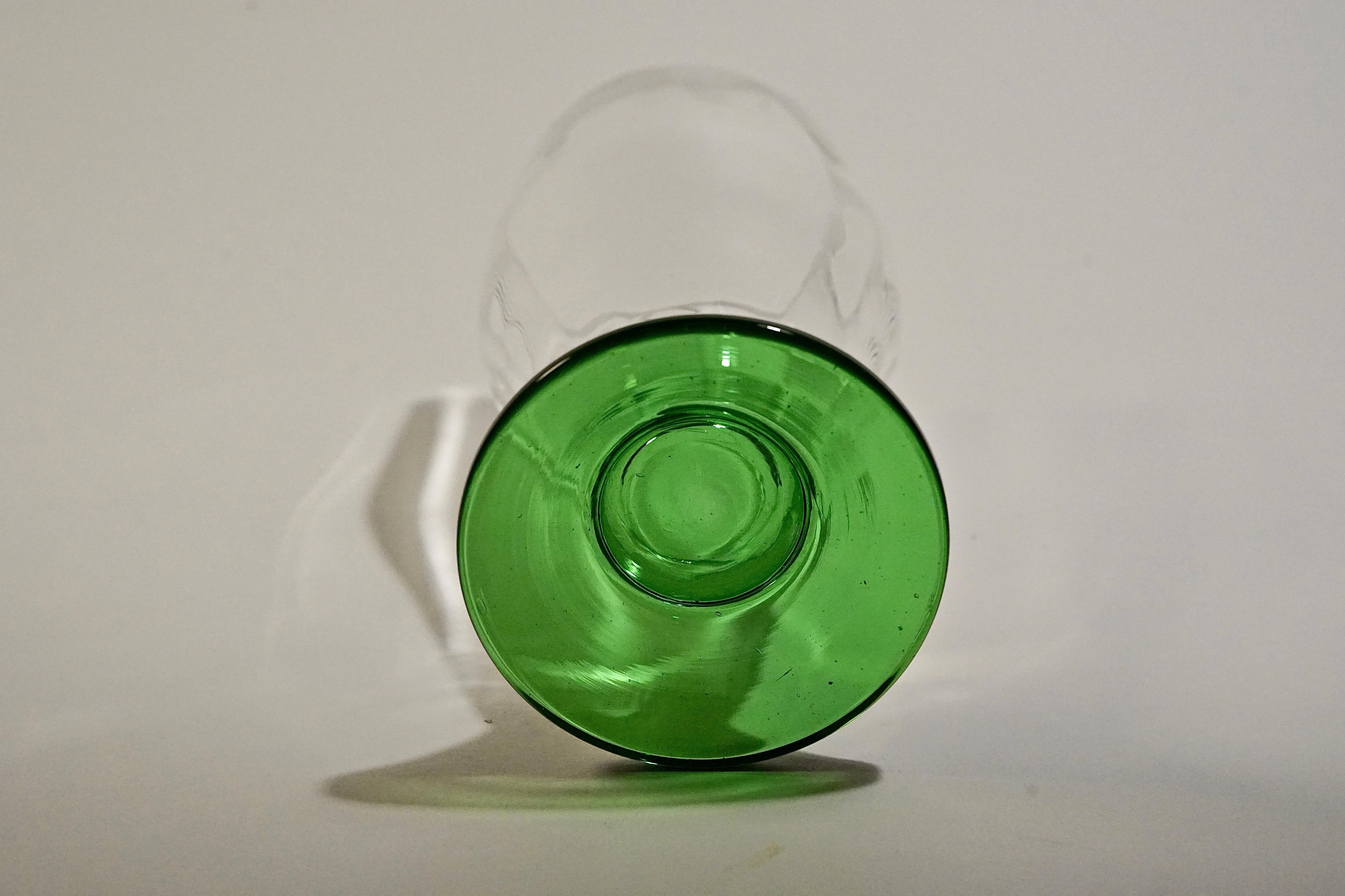 Seis, Soplado a mano,  Vasos de cerveza de los años 20, Checoslovaquia en venta 11