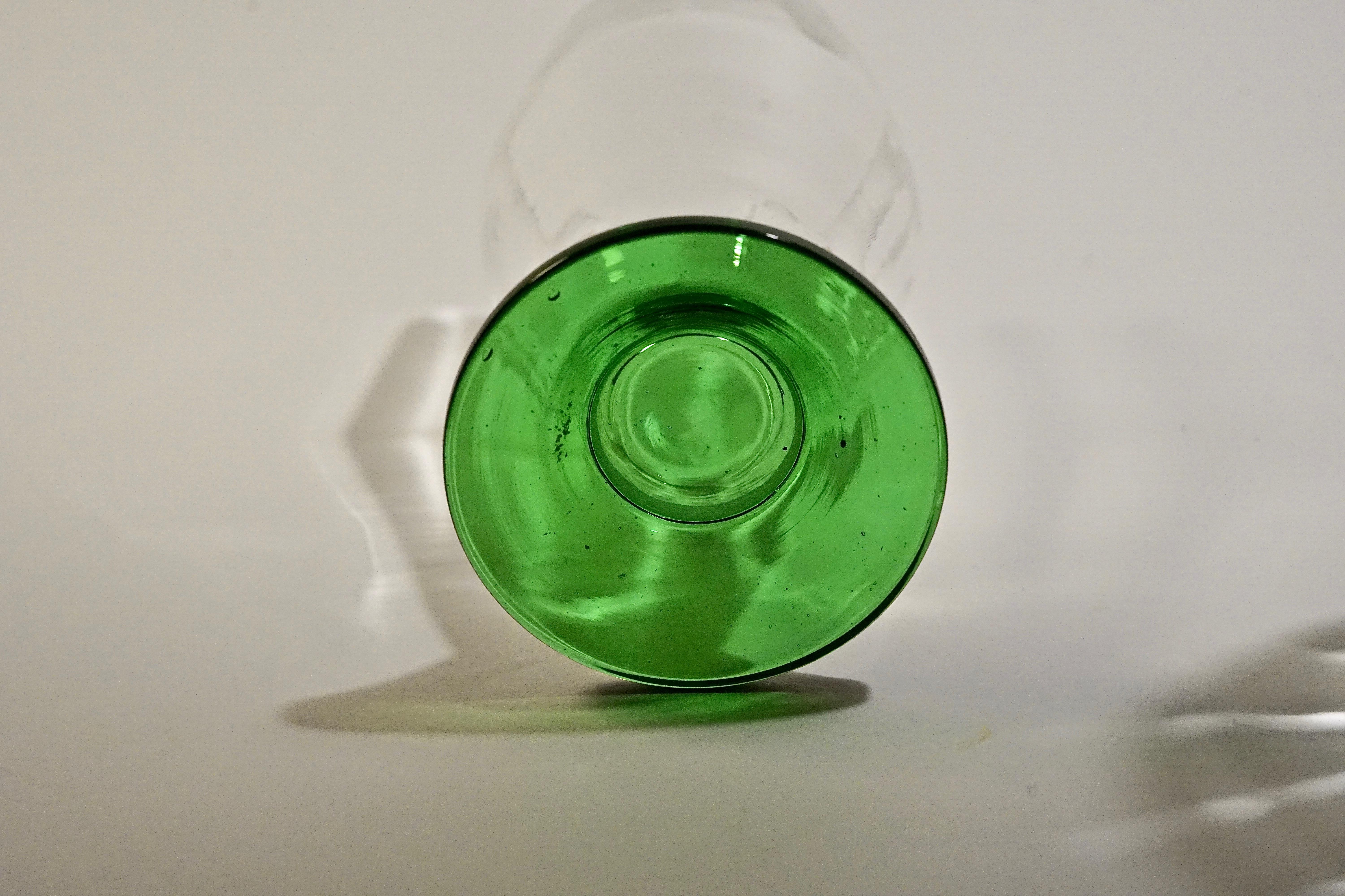 Seis, Soplado a mano,  Vasos de cerveza de los años 20, Checoslovaquia en venta 12